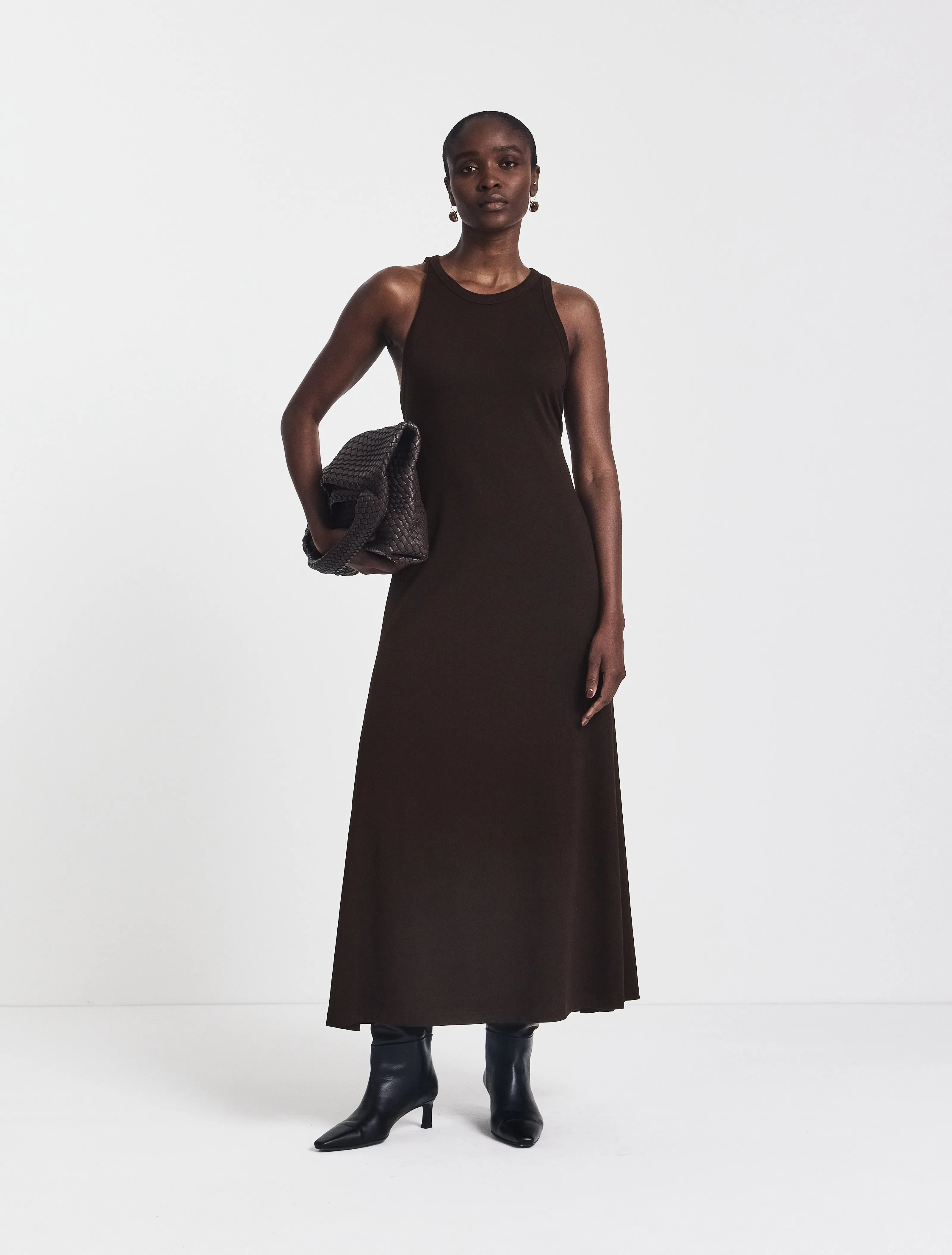 Pelias Dress in Bitter Chocolate sold by Ninety Percent product image thumbnail 2