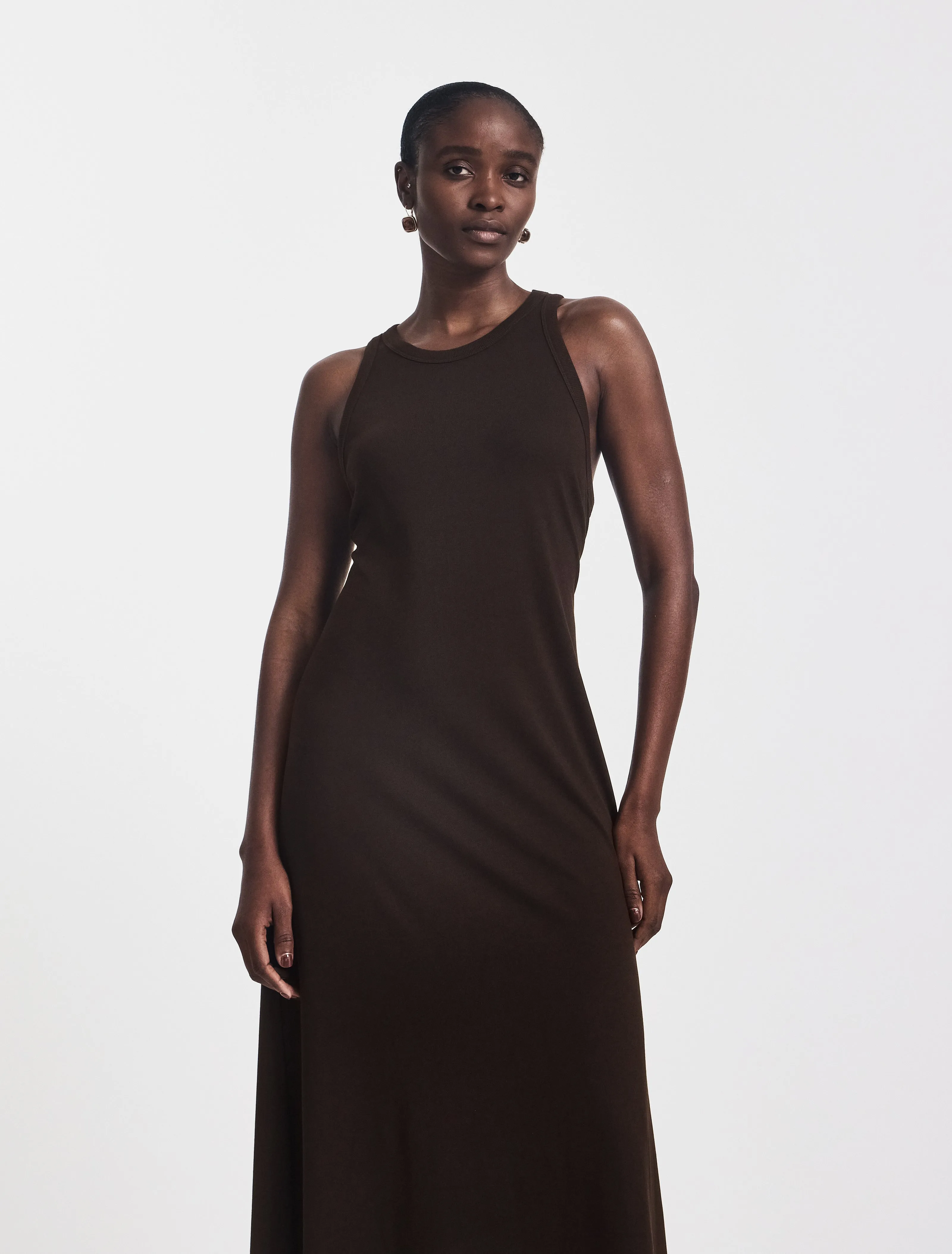 Pelias Dress in Bitter Chocolate sold by Ninety Percent product image thumbnail 3