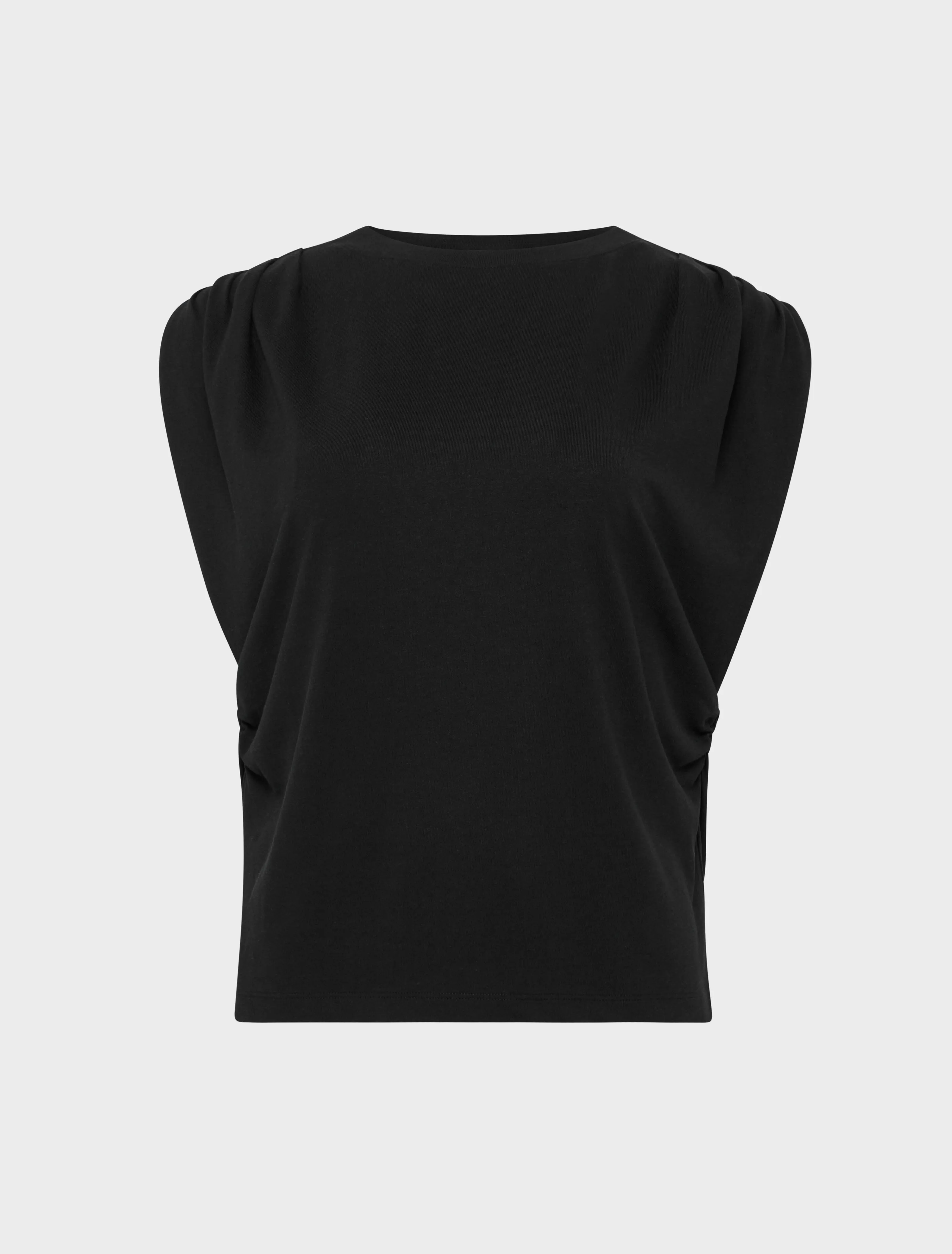 Kaia Pleated Tank Top in Black sold by Ninety Percent product image thumbnail 5