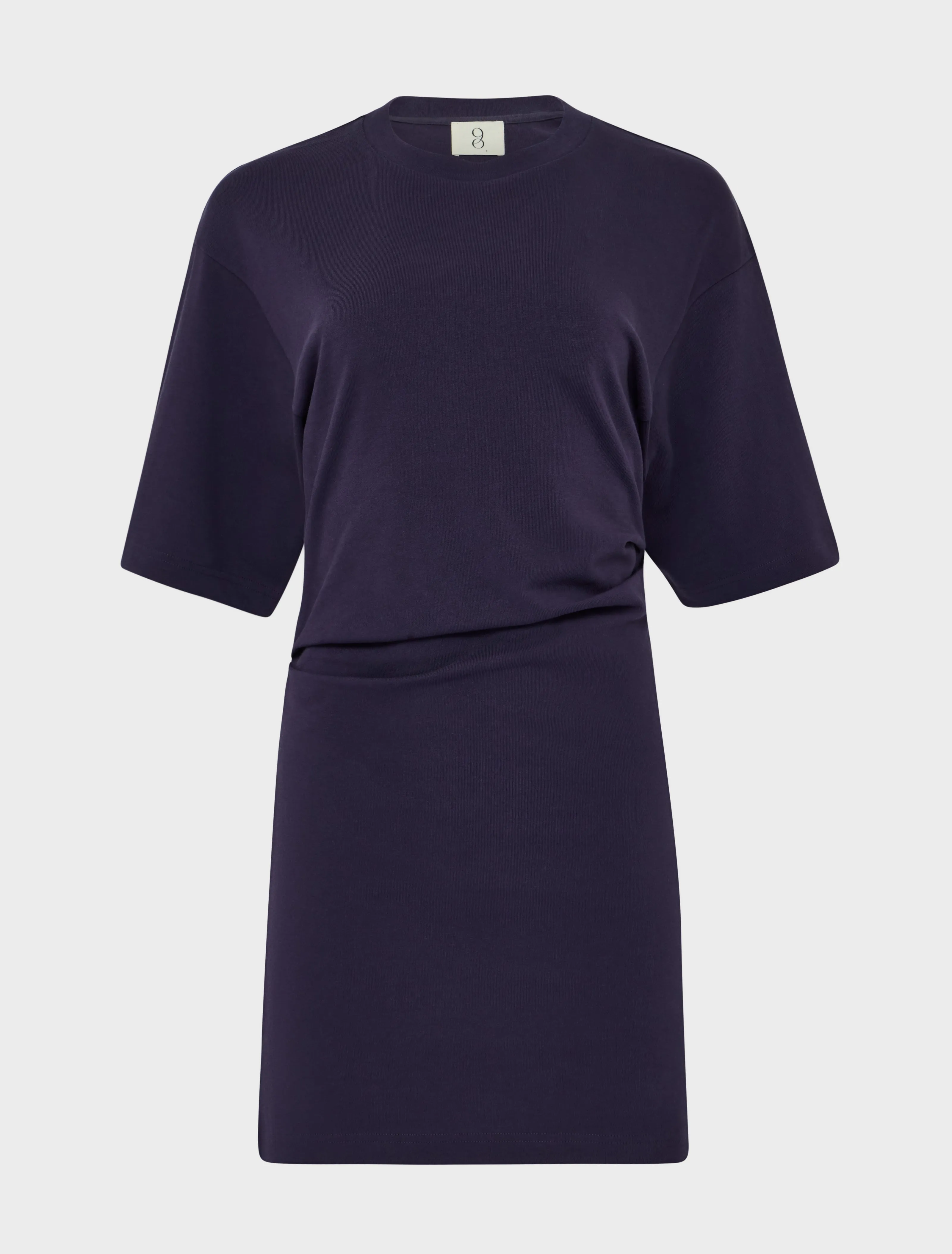 Raya T-Shirt Dress in Aubergine sold by Ninety Percent product image thumbnail 5