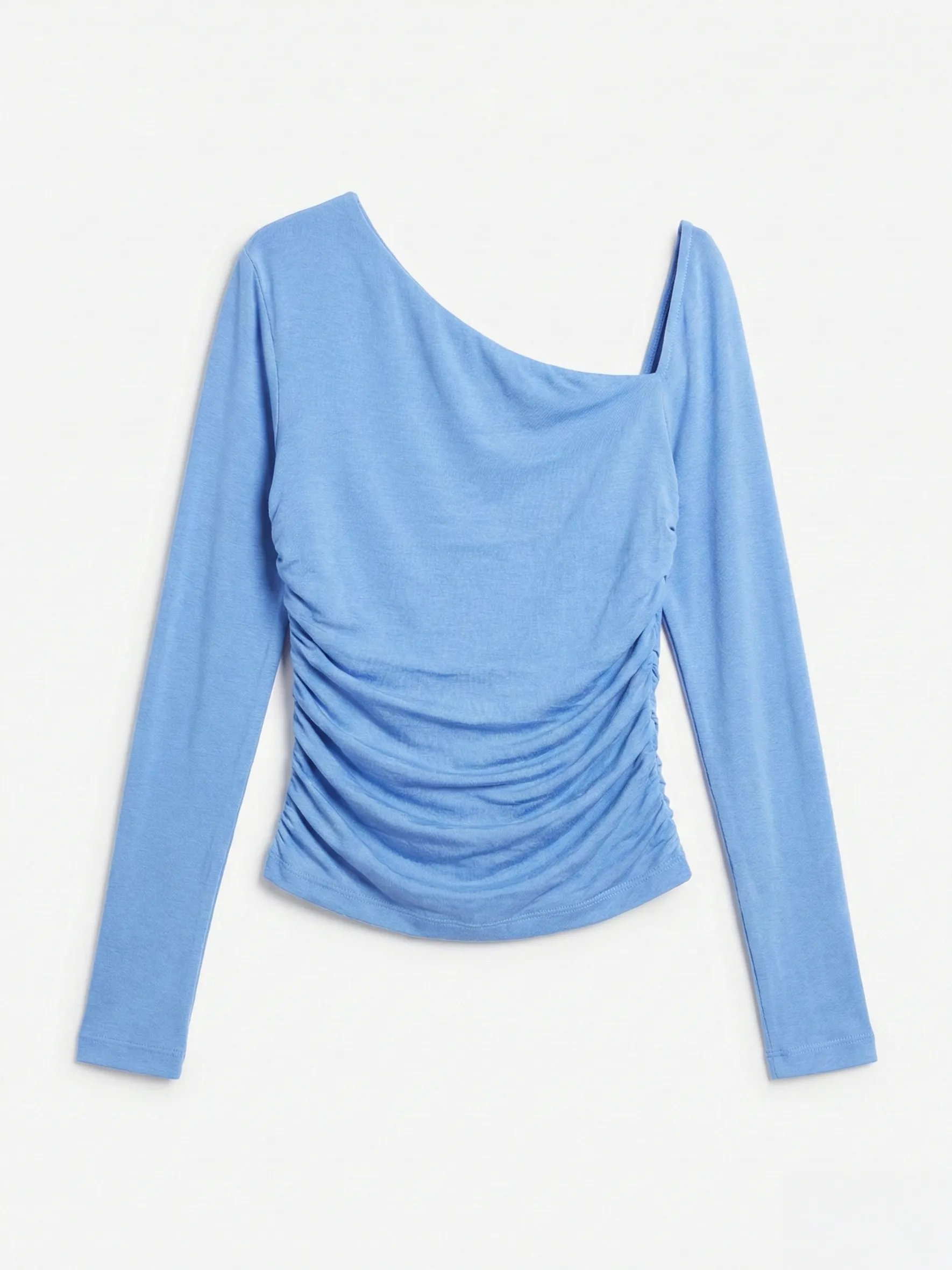 Parker Asymmetrical Top in Cornflower sold by Ninety Percent product image thumbnail 4