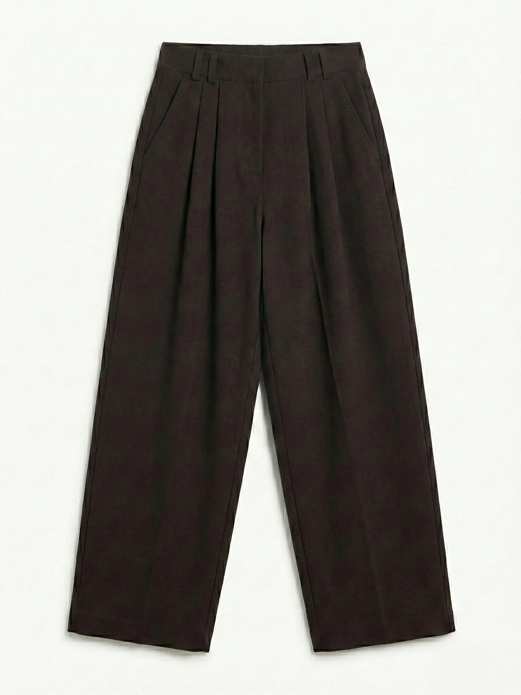 Organic Cotton Denim Trousers in Bitter Chocolate sold by Ninety Percent product image thumbnail 5