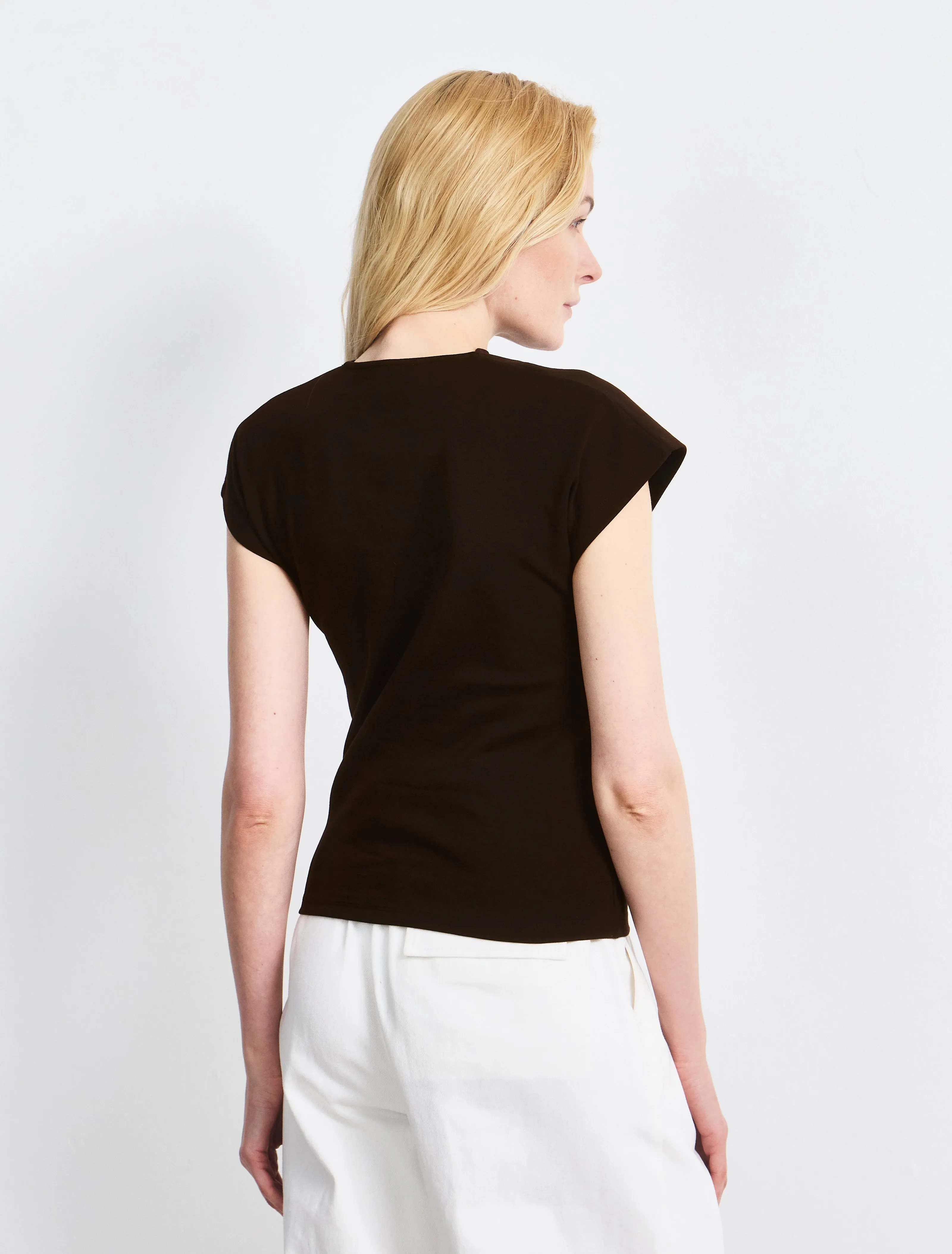 Blaine Top In Bitter Chocolate sold by Ninety Percent product image thumbnail 3