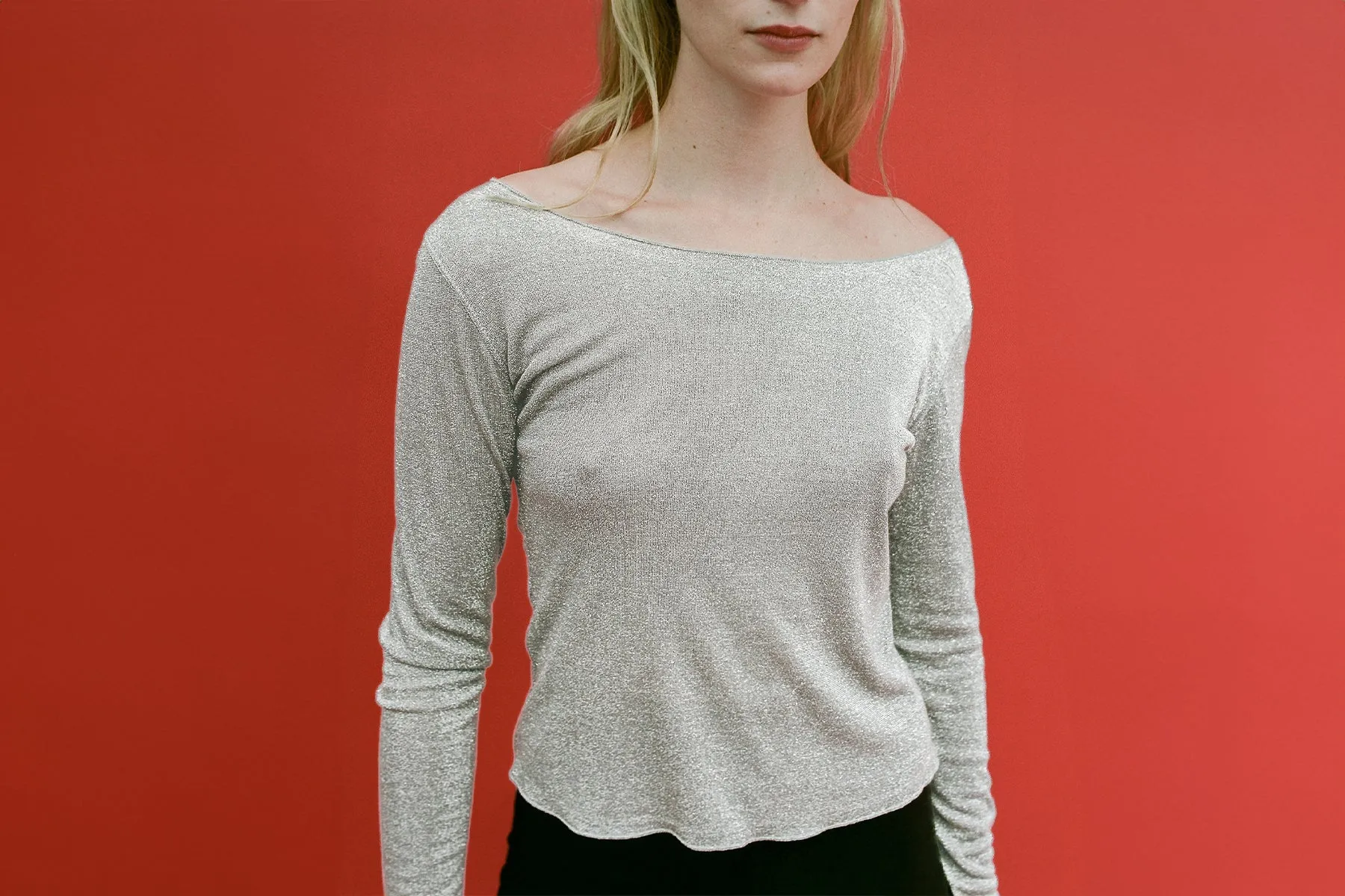 Shimmer Knit Fresa L/S Top - Oyster sold by Gil Rodriguez product image thumbnail 2