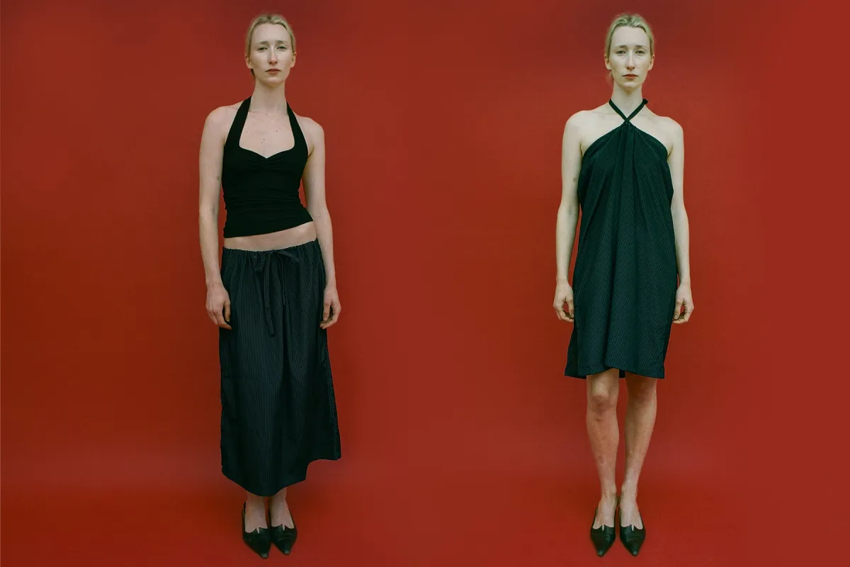 Laila Skirt Dress - Navy/Black sold by Gil Rodriguez