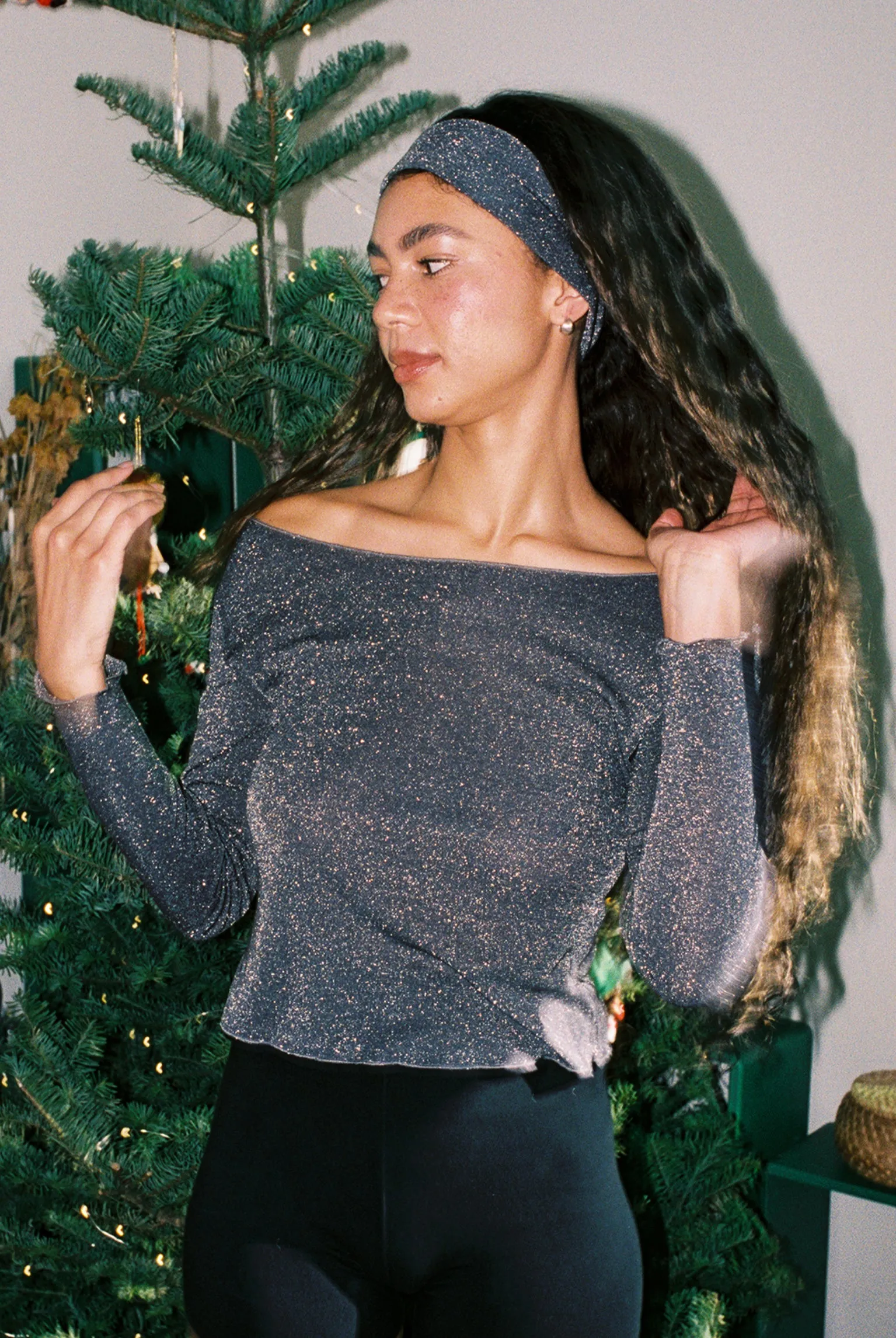 Shimmer Knit Fresa L/S Top - Espresso sold by Gil Rodriguez product image thumbnail 5