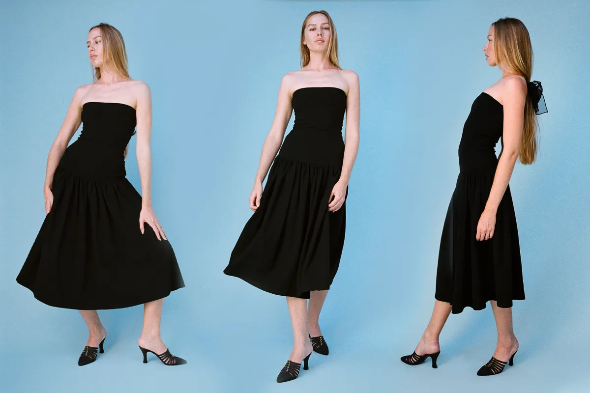 Tube Dropwaist Convertible Dress - Black made by Gil Rodriguez