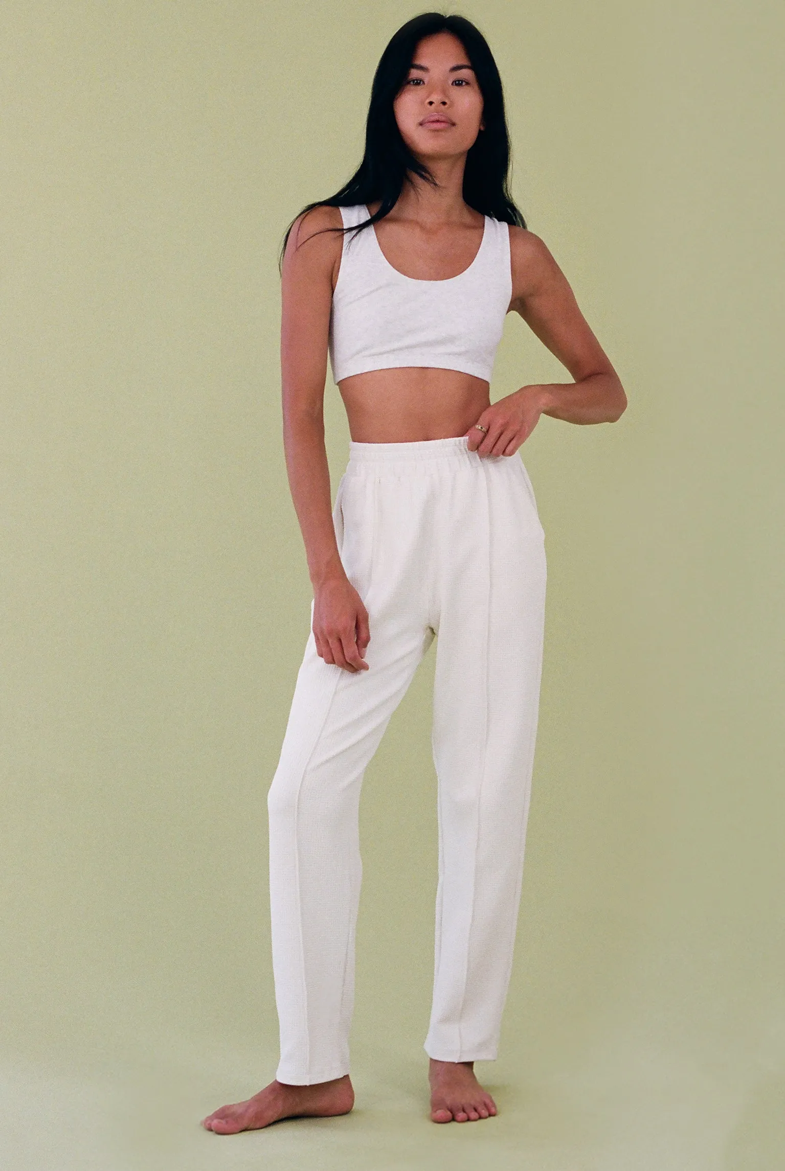 Thermal Pintuck Pant - Natural sold by Gil Rodriguez product image thumbnail 3