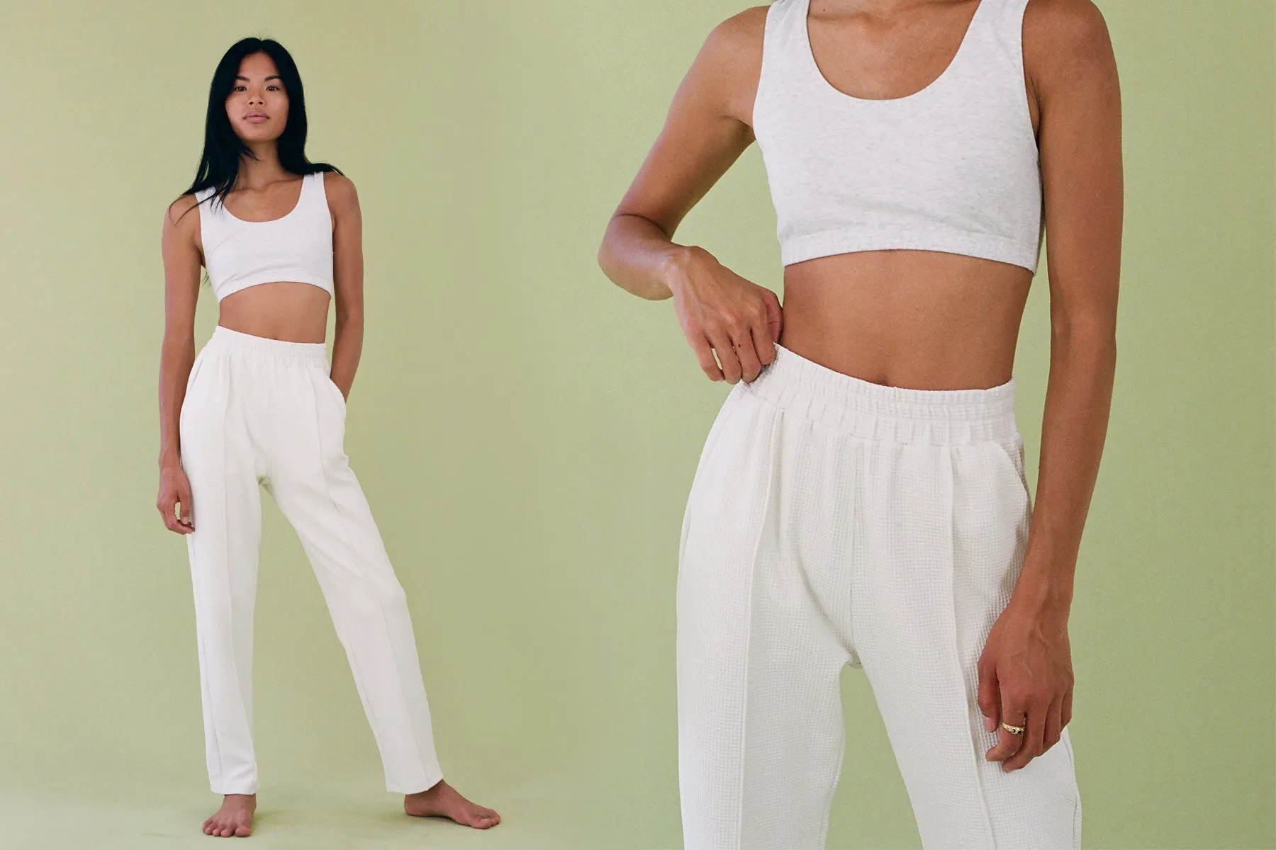 Thermal Pintuck Pant - Natural sold by Gil Rodriguez product image thumbnail 2
