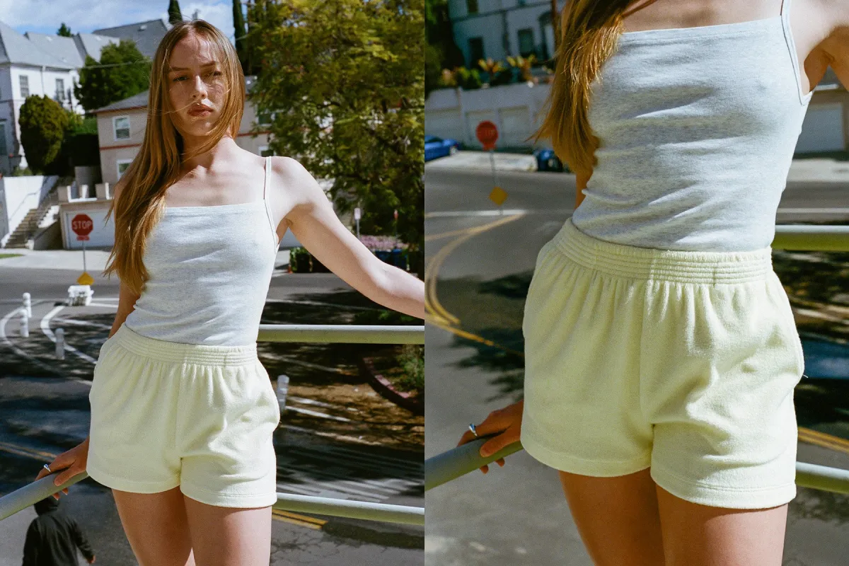 Terry Port Short - Banana Cream sold by Gil Rodriguez