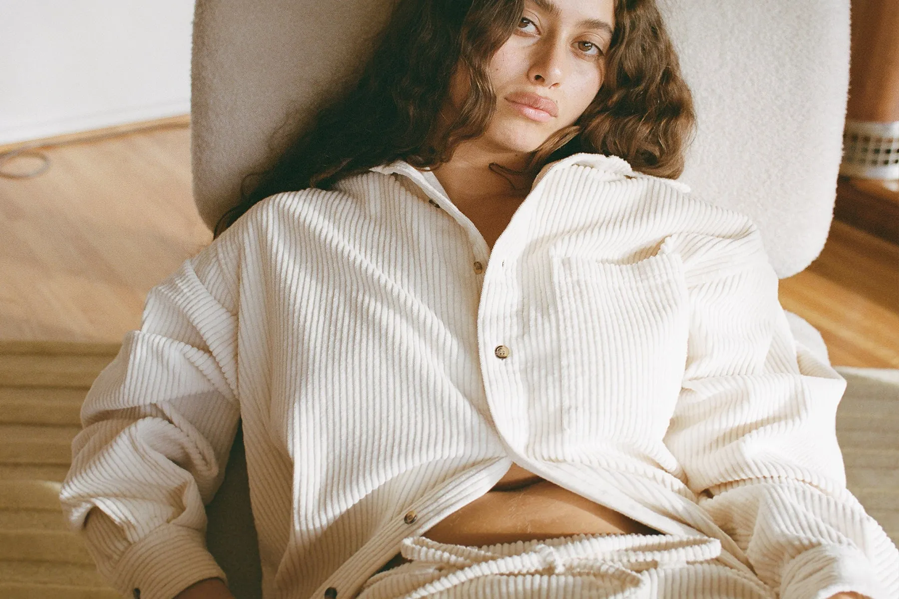 Big Corduroy Button Up - Birch sold by Gil Rodriguez product image thumbnail 2
