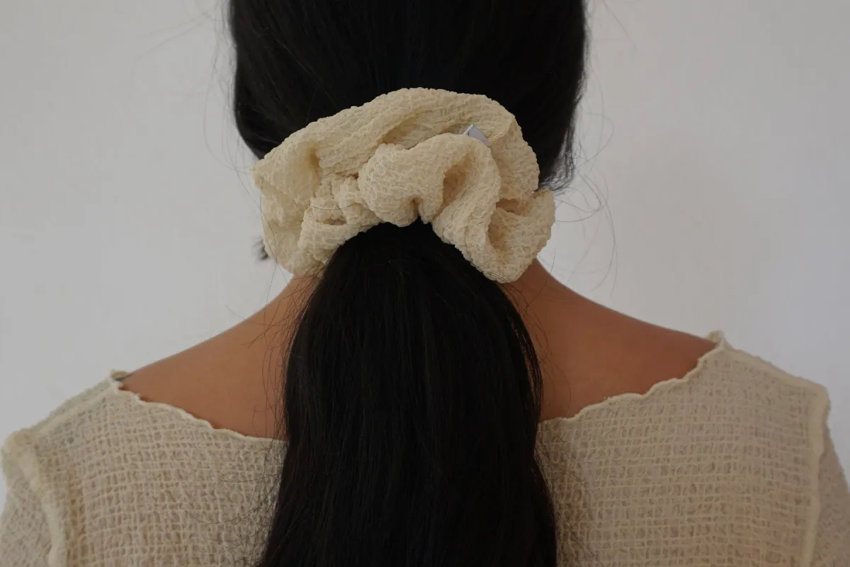 Crinkle Scrunchie - Dune sold by Gil Rodriguez