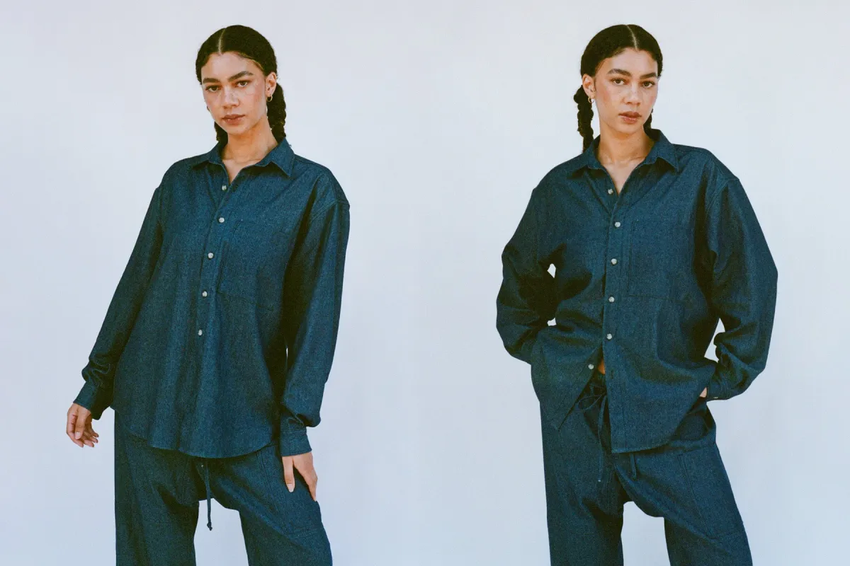 Big Denim Button Up - Dark Wash sold by Gil Rodriguez