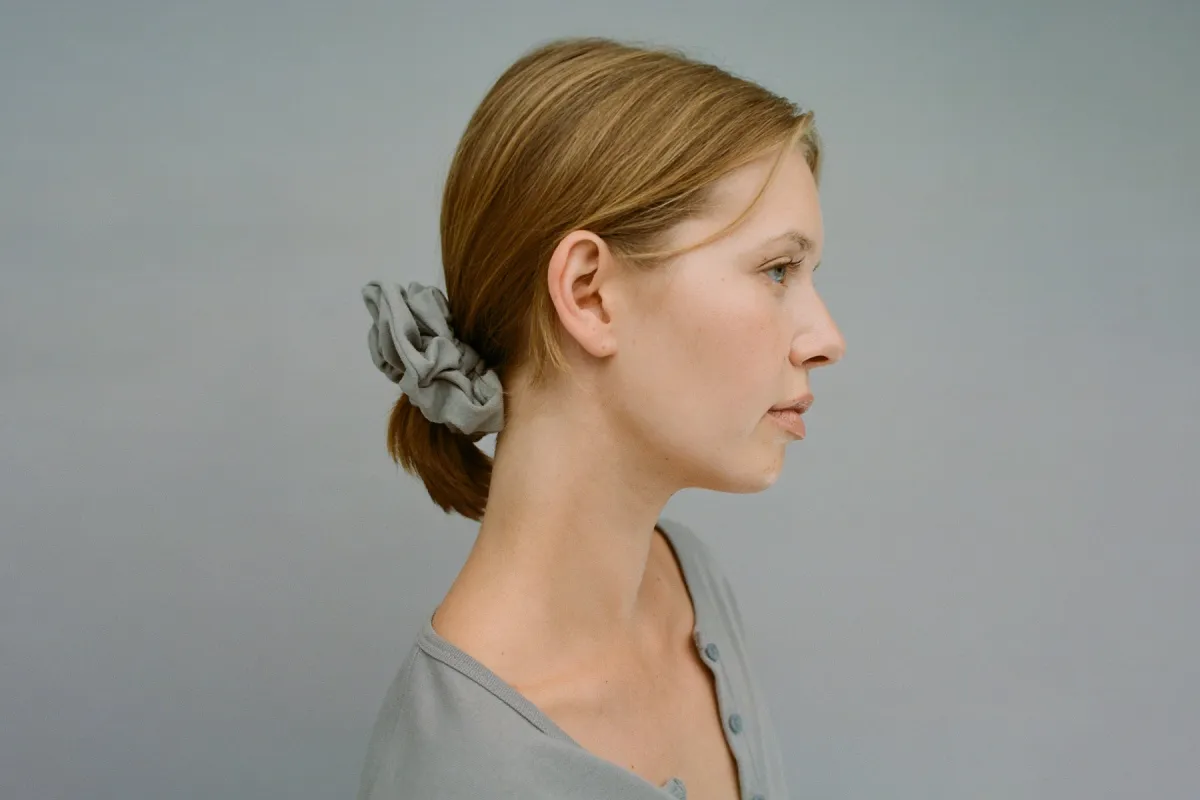 Classic Scrunchie - Neutral Grey sold by Gil Rodriguez