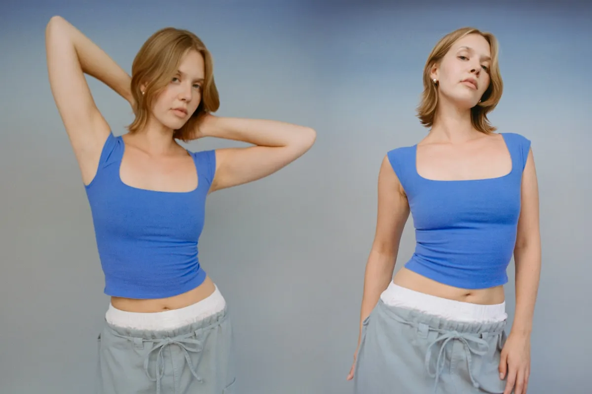 El Tigre Everyday Top - Violet Blue sold by Gil Rodriguez