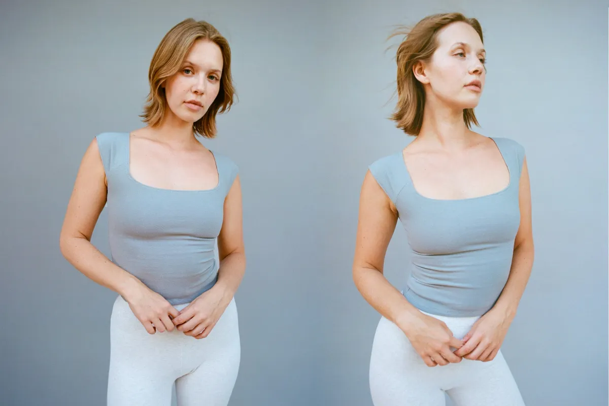 El Tigre Everyday Top - Neutral Grey sold by Gil Rodriguez