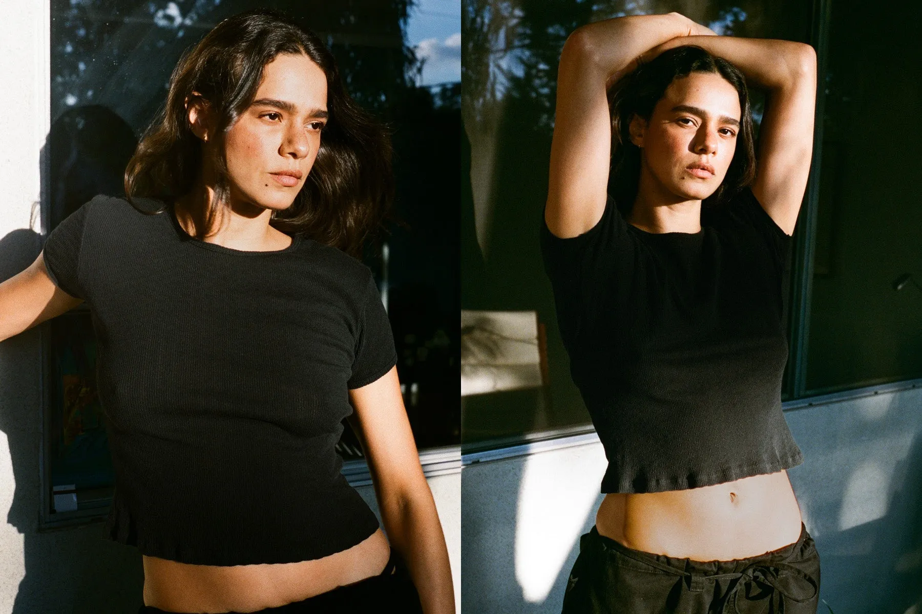 Pointelle Perla Tee - Black sold by Gil Rodriguez product image thumbnail 2