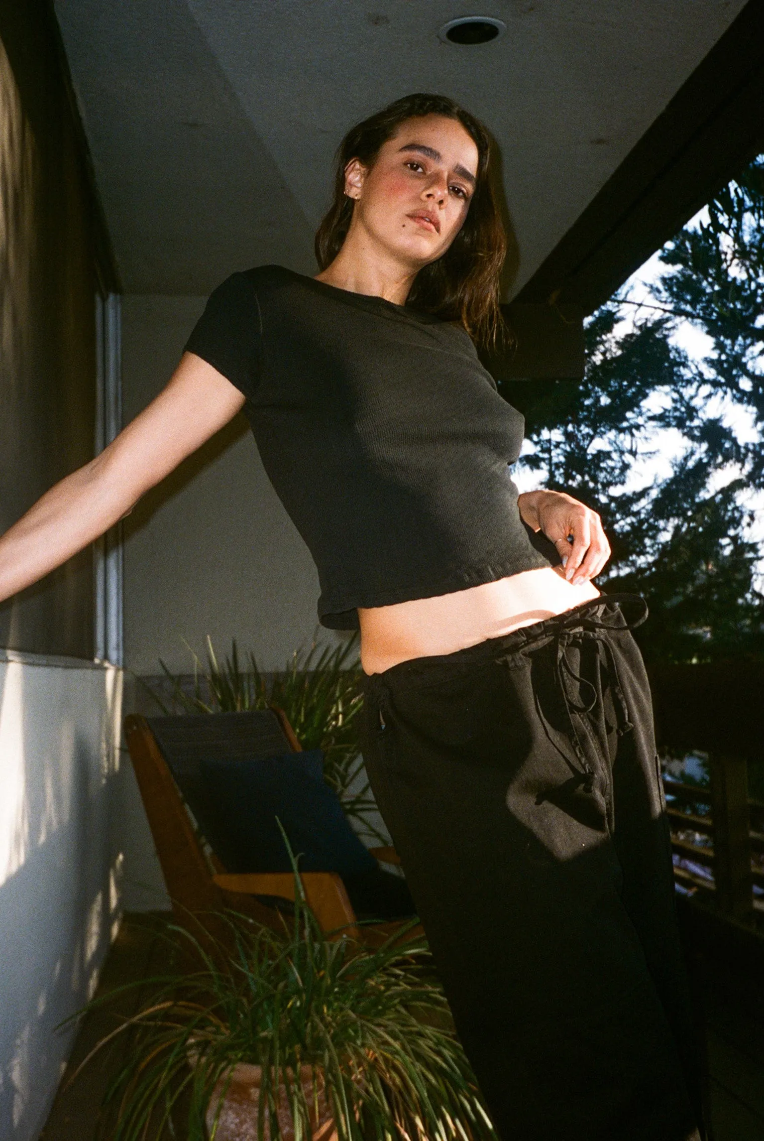 Pointelle Perla Tee - Black sold by Gil Rodriguez product image thumbnail 5