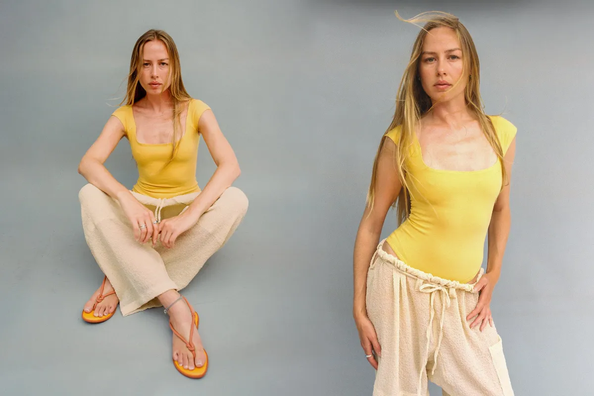 El Tigre Bodysuit - Turmeric made by Gil Rodriguez