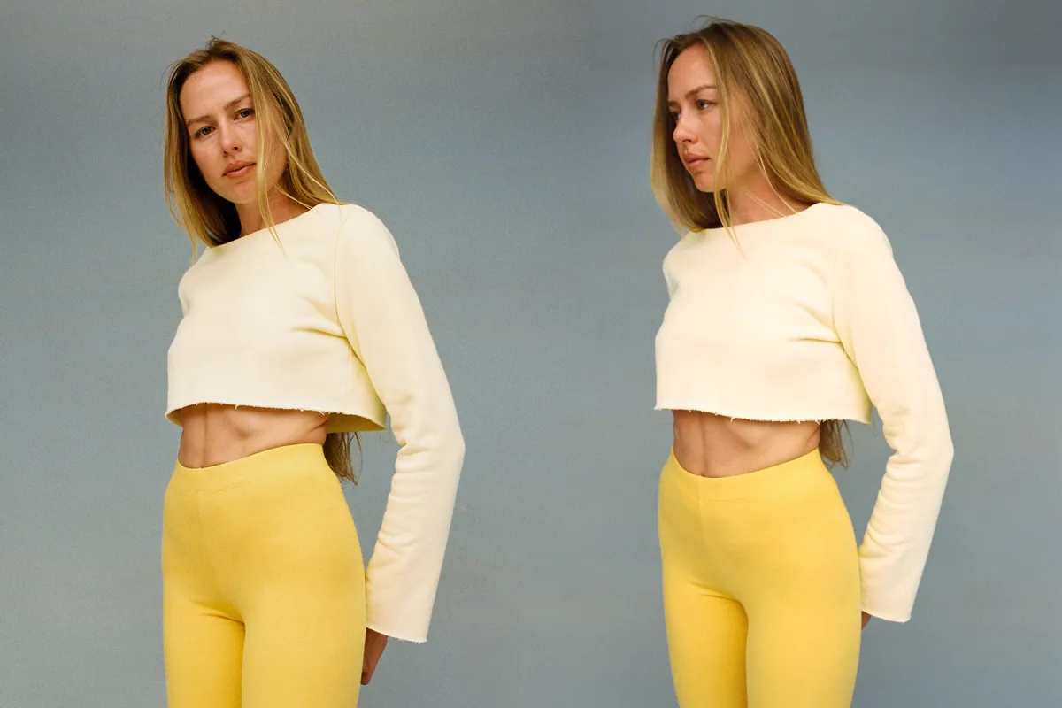 Joanna Crop Sweatshirt - Banana Cream made by Gil Rodriguez