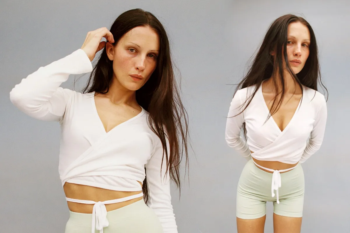Sarita Wrap Top - White made by Gil Rodriguez