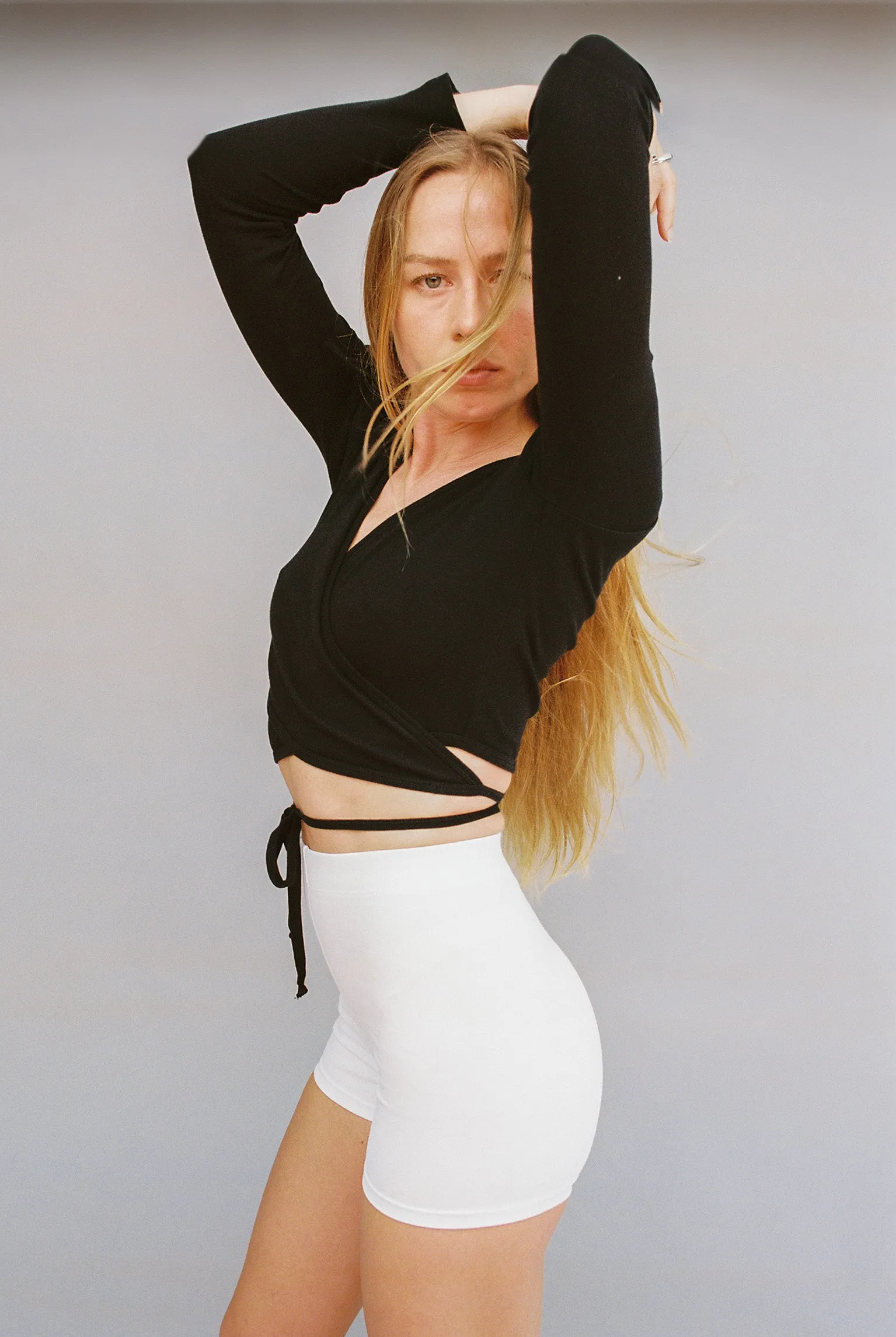 Sarita Wrap Top - Black sold by Gil Rodriguez product image thumbnail 5