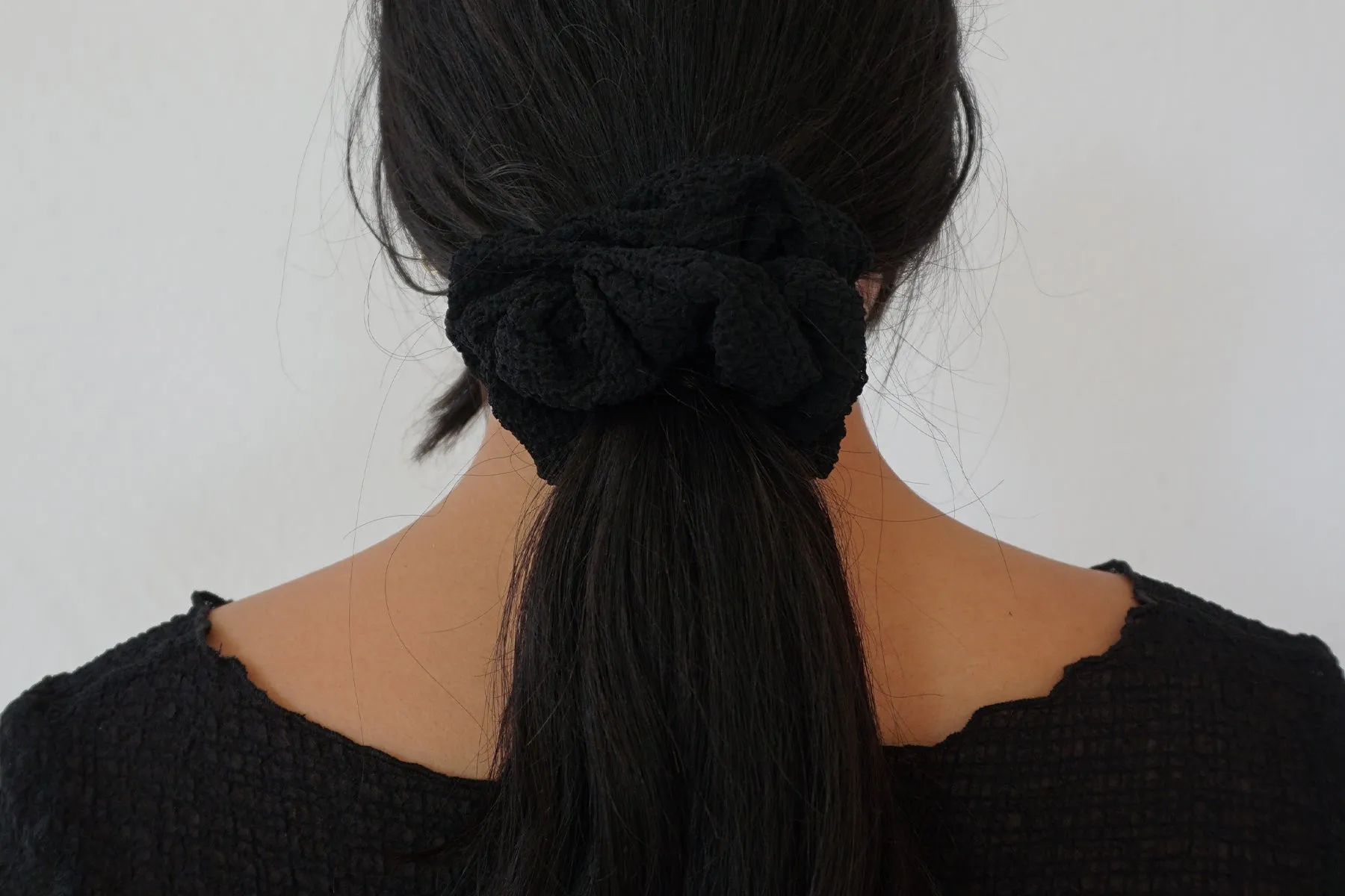 Crinkle Scrunchie - Black sold by Gil Rodriguez product image thumbnail 3