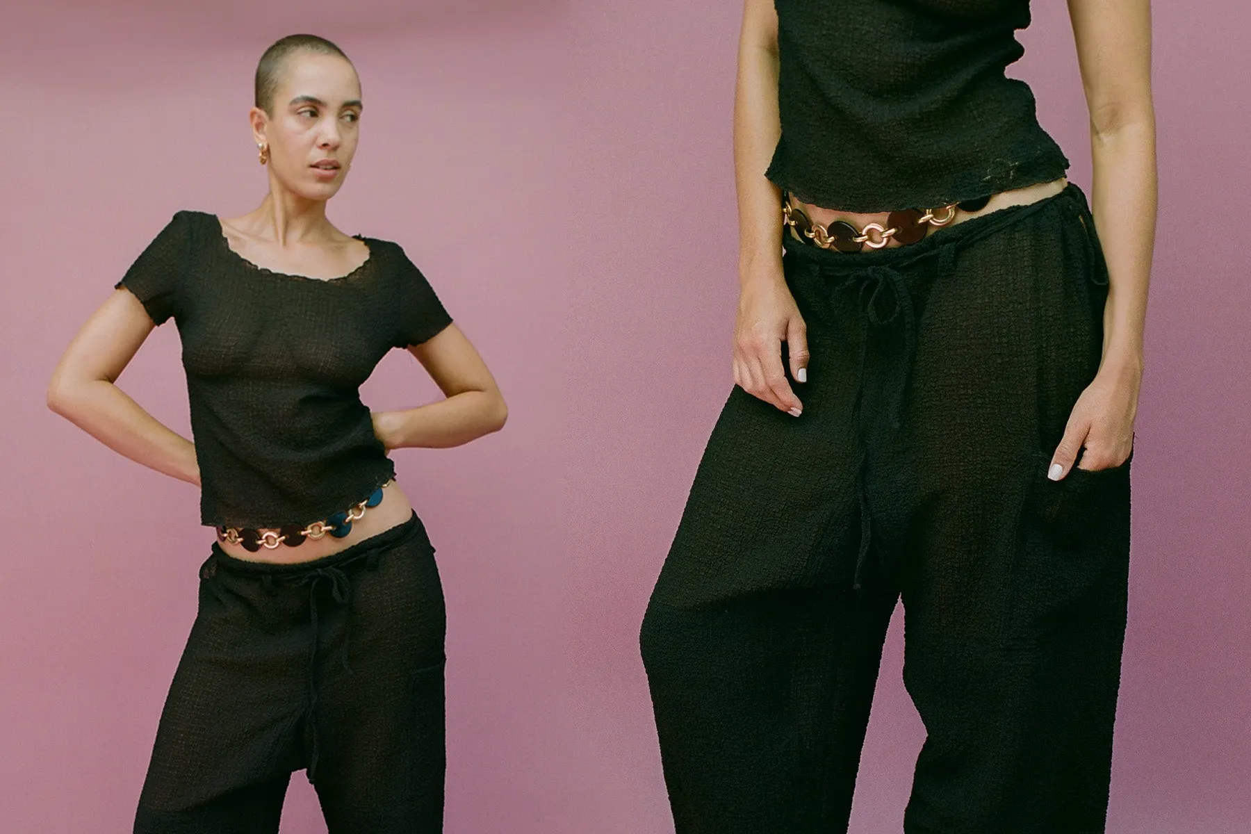 Crinkle Lou Pant - Black sold by Gil Rodriguez product image thumbnail 2