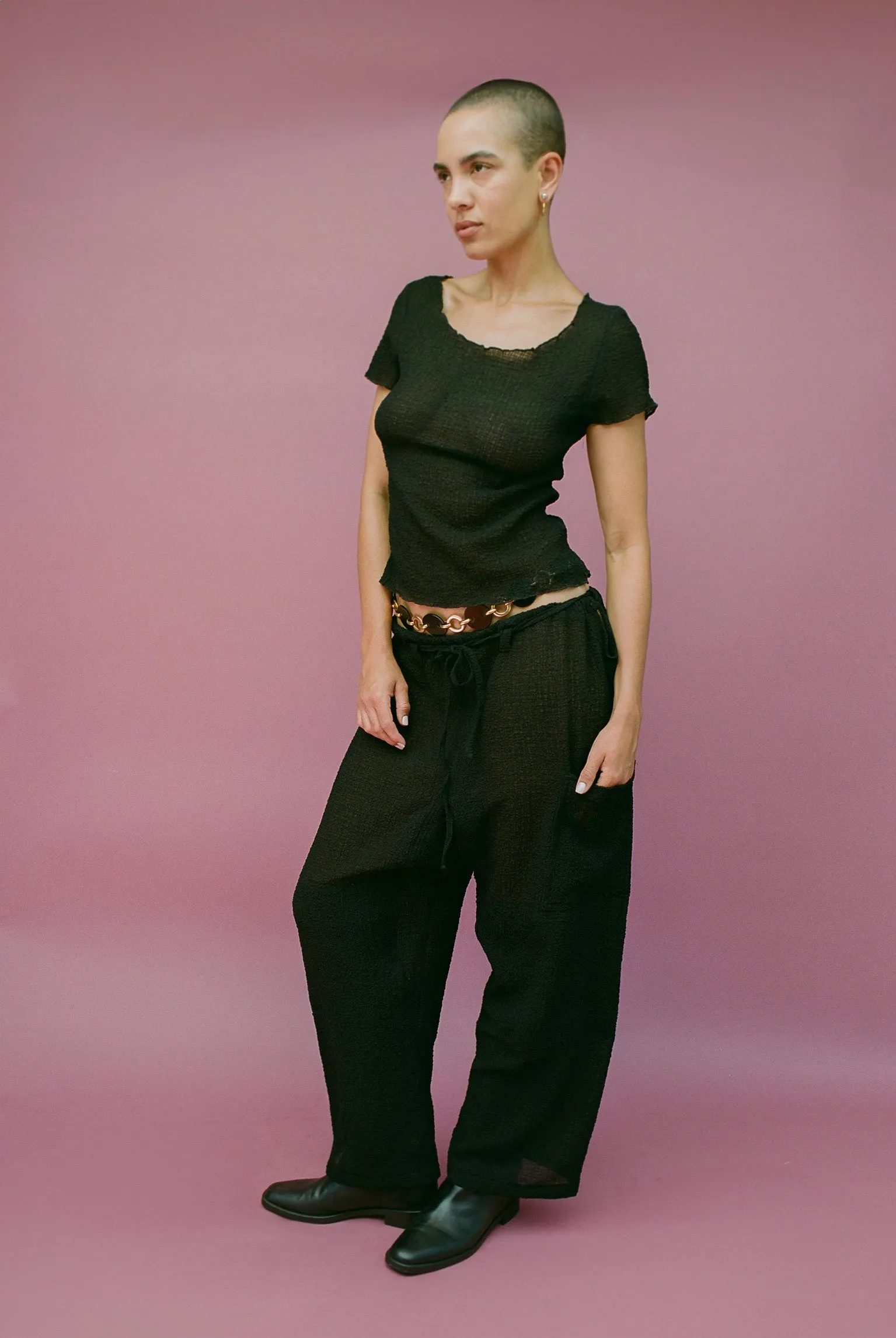 Crinkle Lou Pant - Black sold by Gil Rodriguez product image thumbnail 3