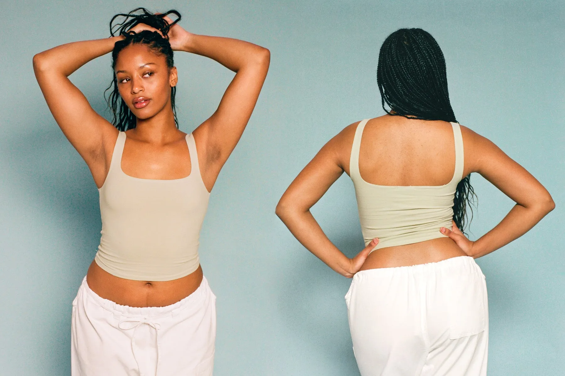 Matisse Scooped Tank - White Sage sold by Gil Rodriguez product image thumbnail 2