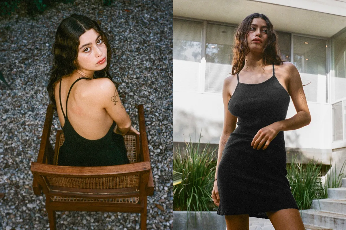 Pointelle Miro Mini Dress - Black sold by Gil Rodriguez