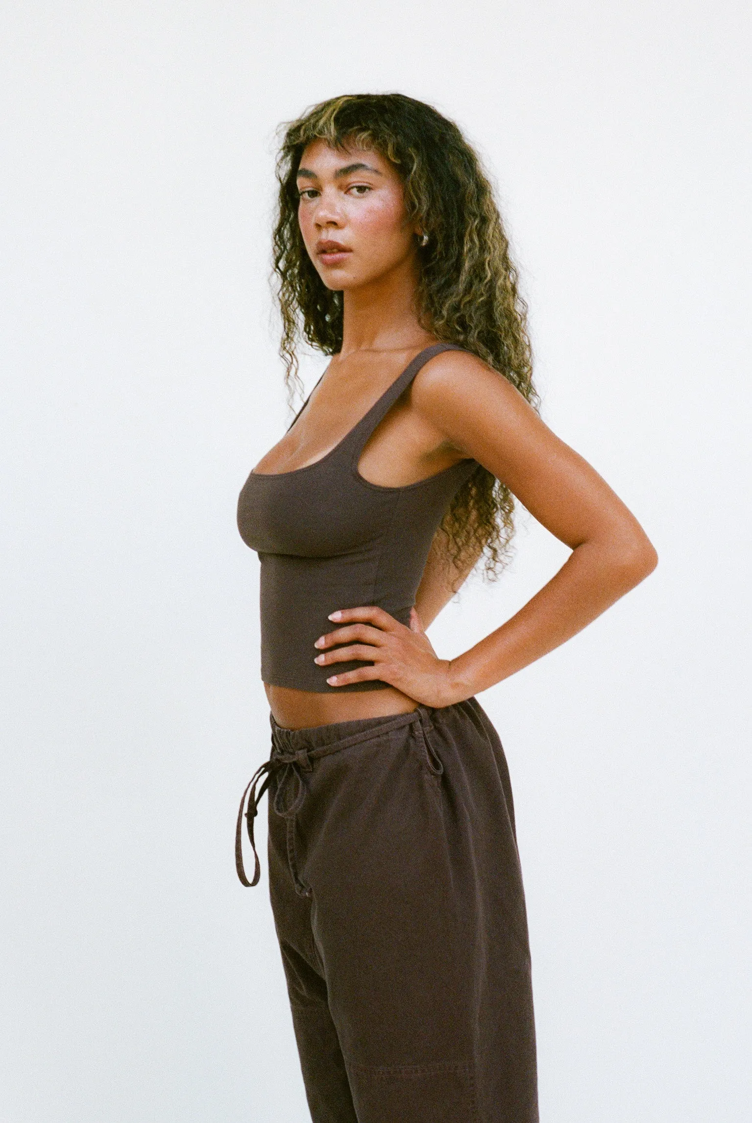 Matisse Scooped Tank - Chocolate sold by Gil Rodriguez product image thumbnail 5