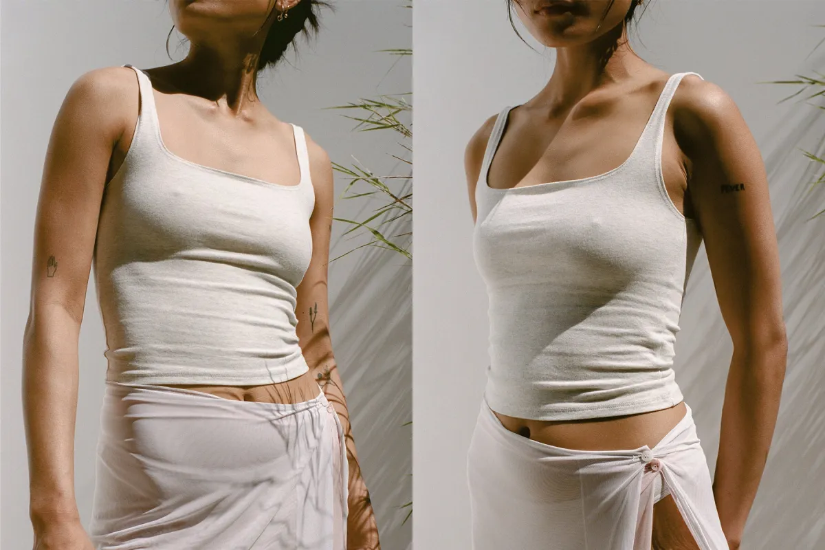 Matisse Scooped Tank - Ash Grey sold by Gil Rodriguez