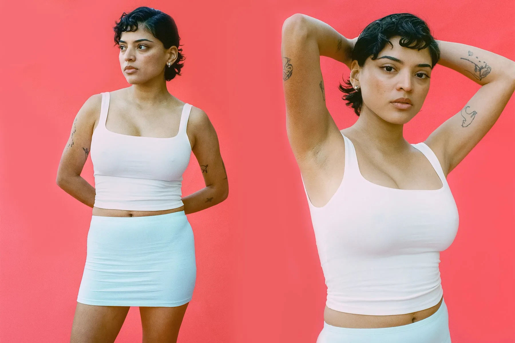 Matisse Scooped Tank - White sold by Gil Rodriguez