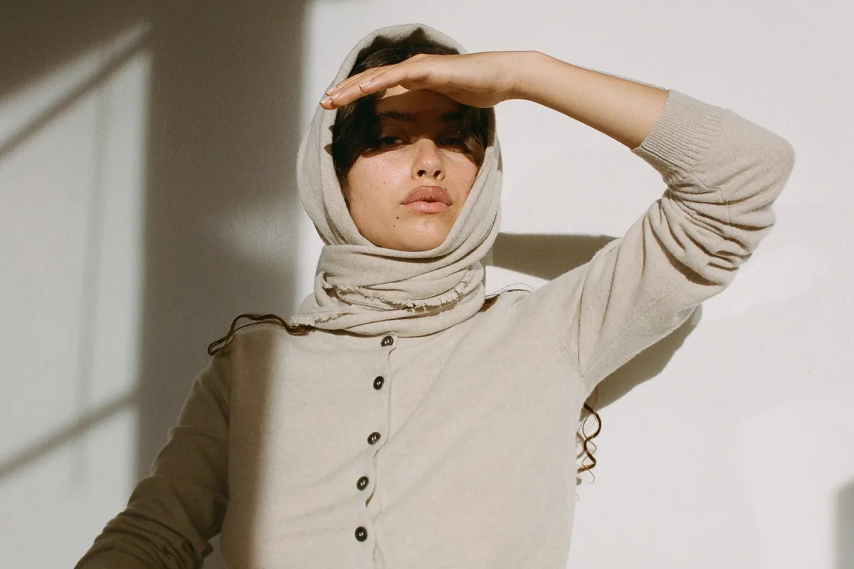 Tricot x Gil Rodriguez Cashmere Bandana - Wheat sold by Gil Rodriguez