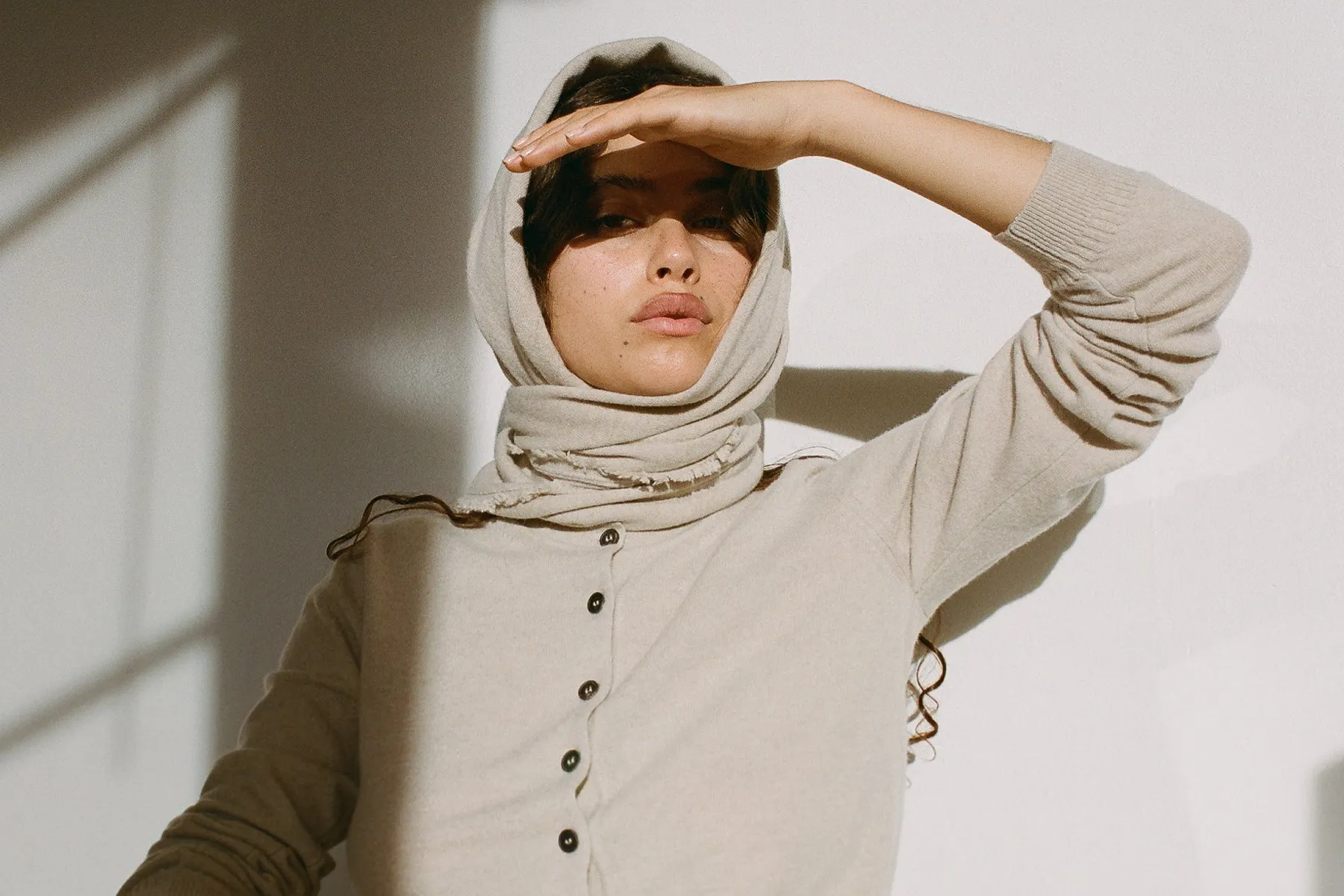 Tricot x Gil Rodriguez Cashmere Bandana - Wheat sold by Gil Rodriguez