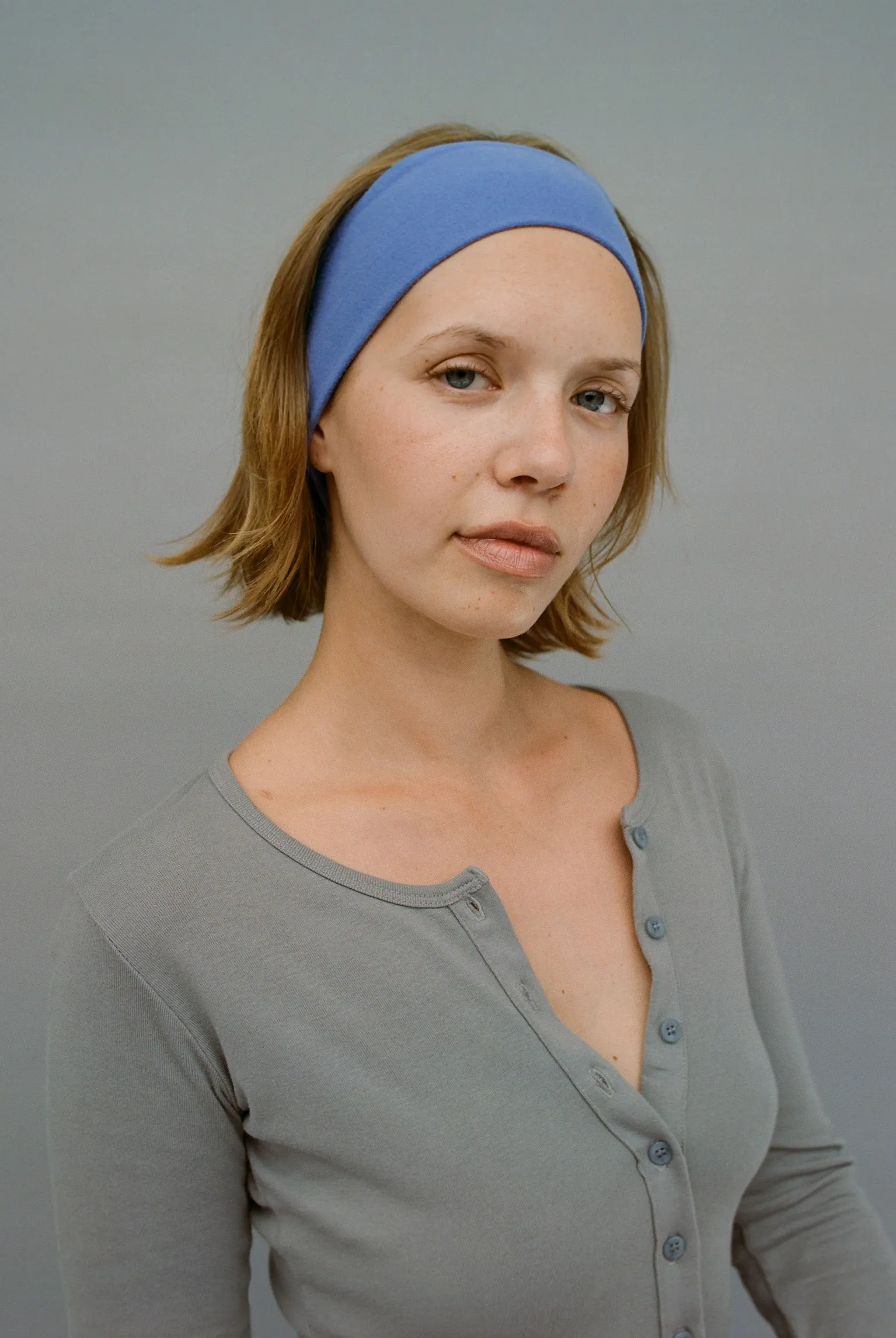 Stretch Headband -Violet Blue sold by Gil Rodriguez product image thumbnail 3