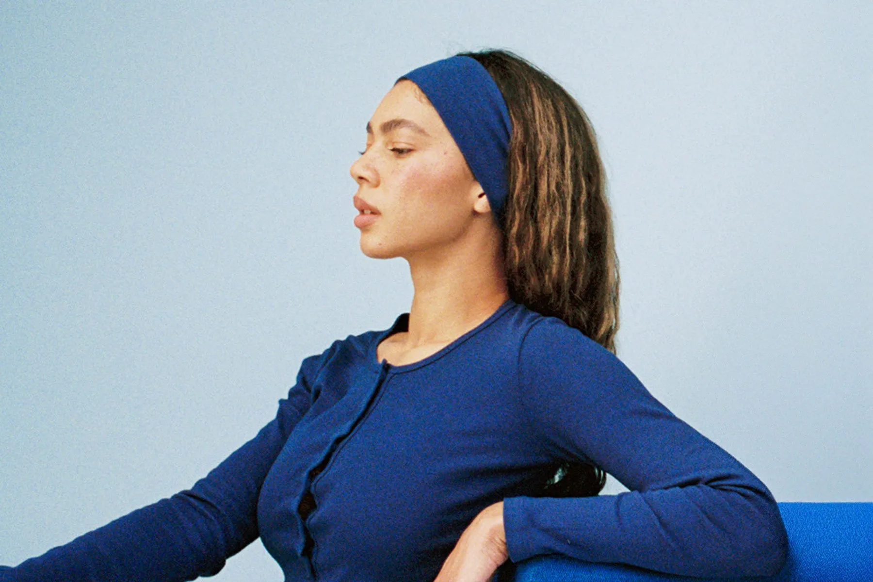 Stretch Headband - Navy sold by Gil Rodriguez product image thumbnail 2