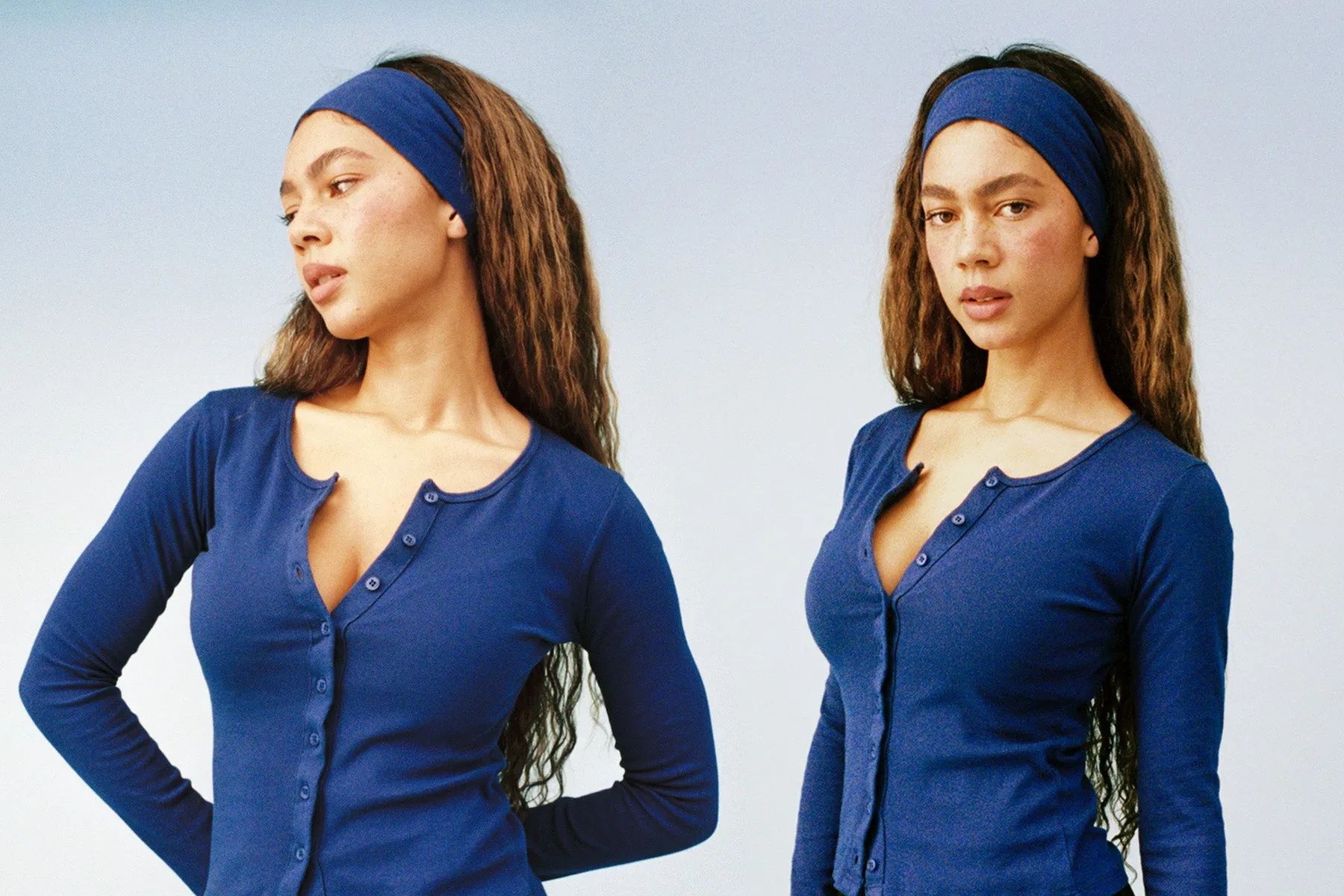 Stretch Headband - Navy sold by Gil Rodriguez