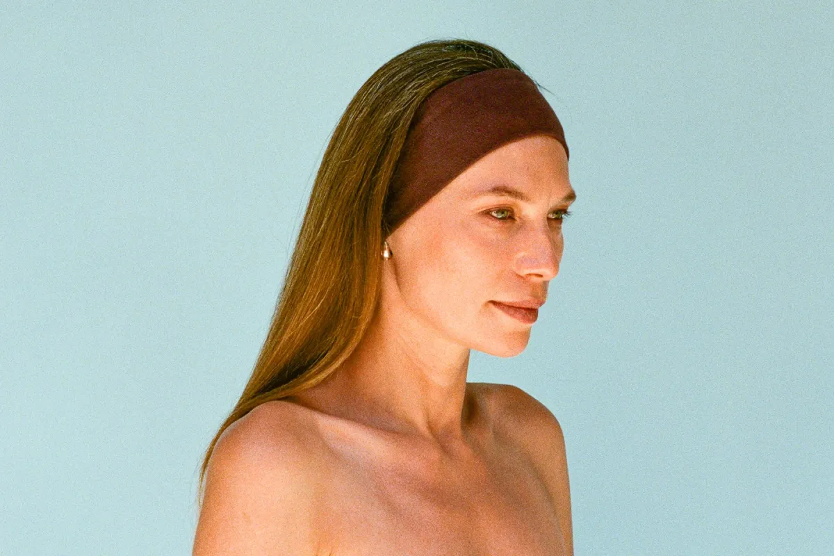 Stretch Headband - Chocolate sold by Gil Rodriguez