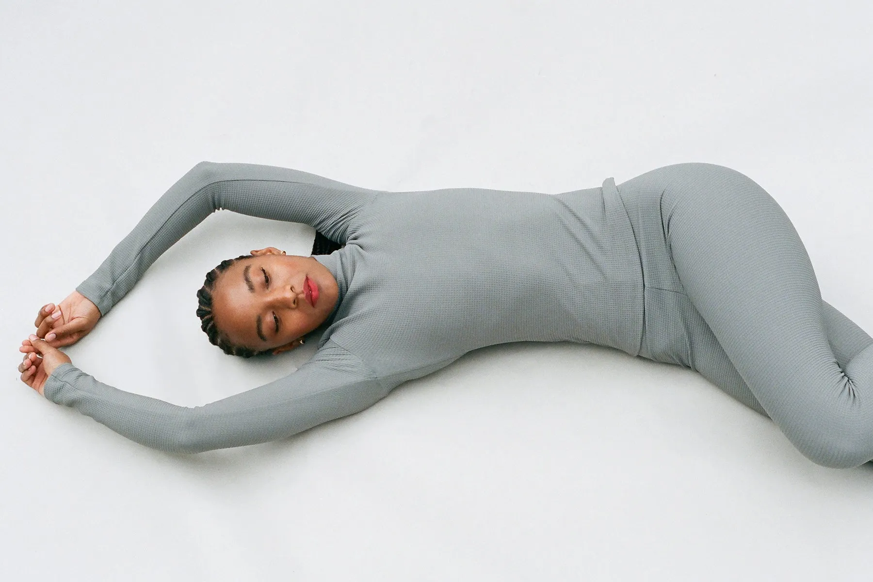 Pris Thermal Mock Neck Top - Slate sold by Gil Rodriguez product image thumbnail 2