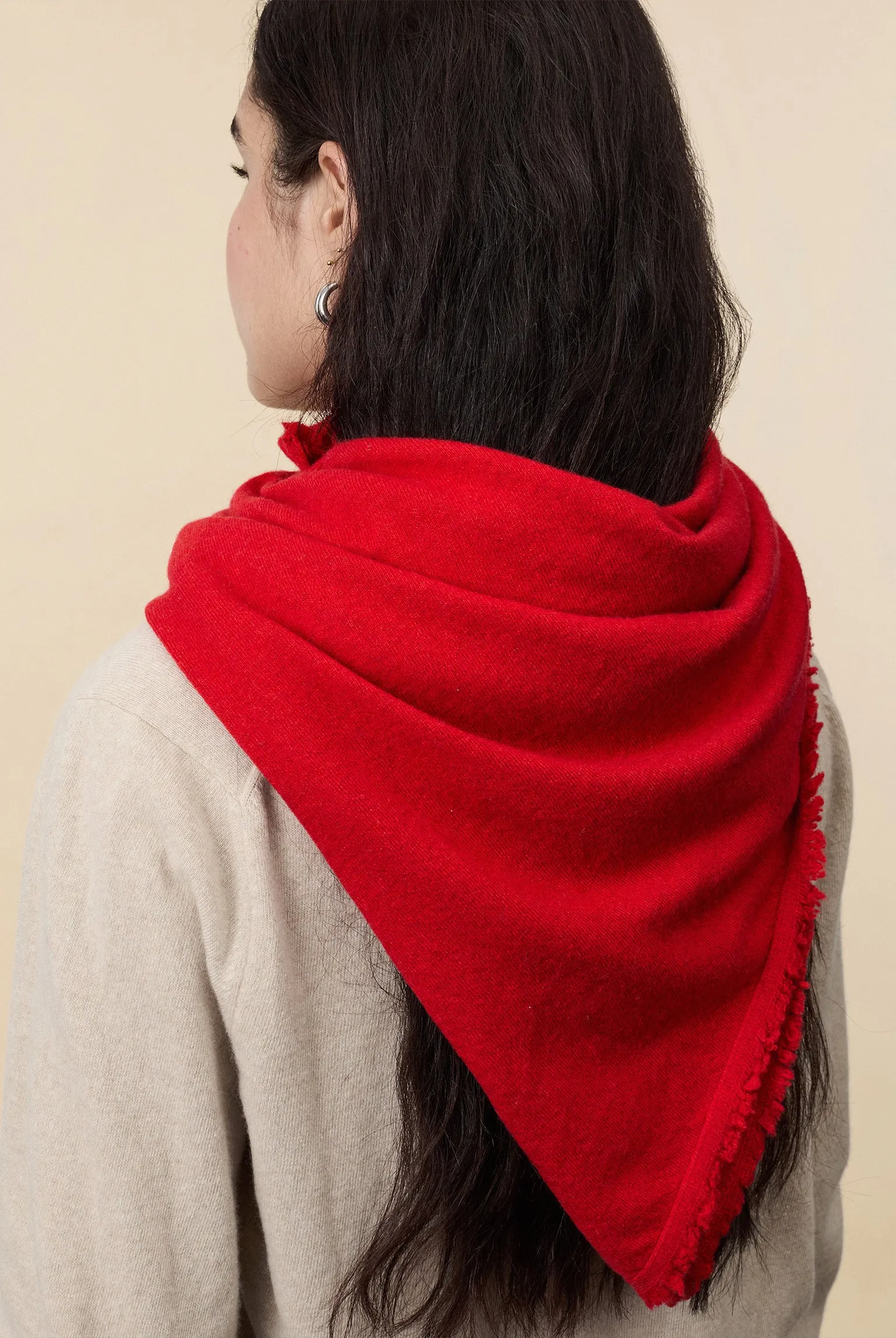 Tricot x Gil Rodriguez Cashmere Bandana - Red sold by Gil Rodriguez product image thumbnail 5
