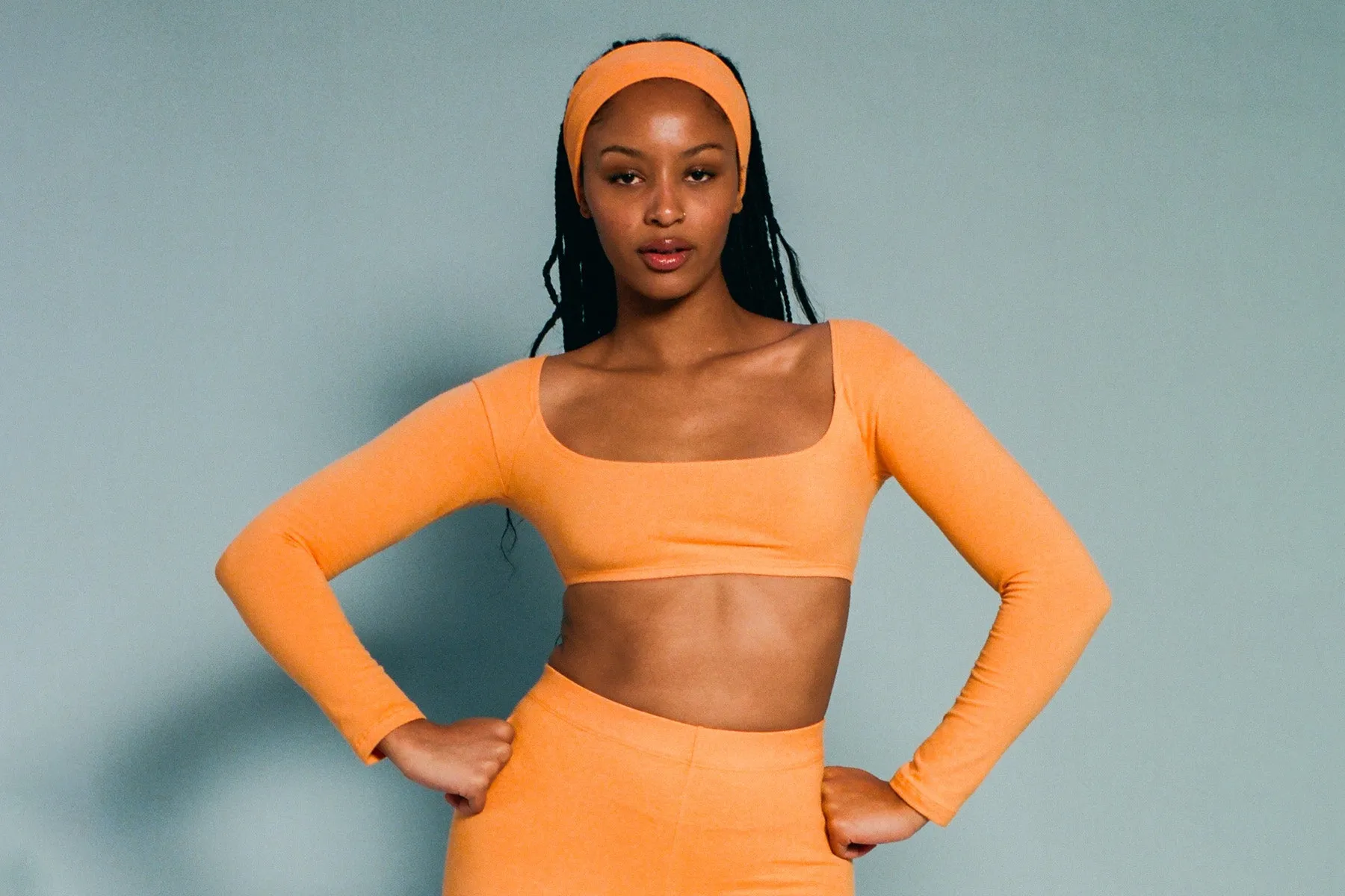 El Tigre Chiquito L/S Crop Top - Creamsicle (2nd Quality) sold by Gil Rodriguez product image thumbnail 2