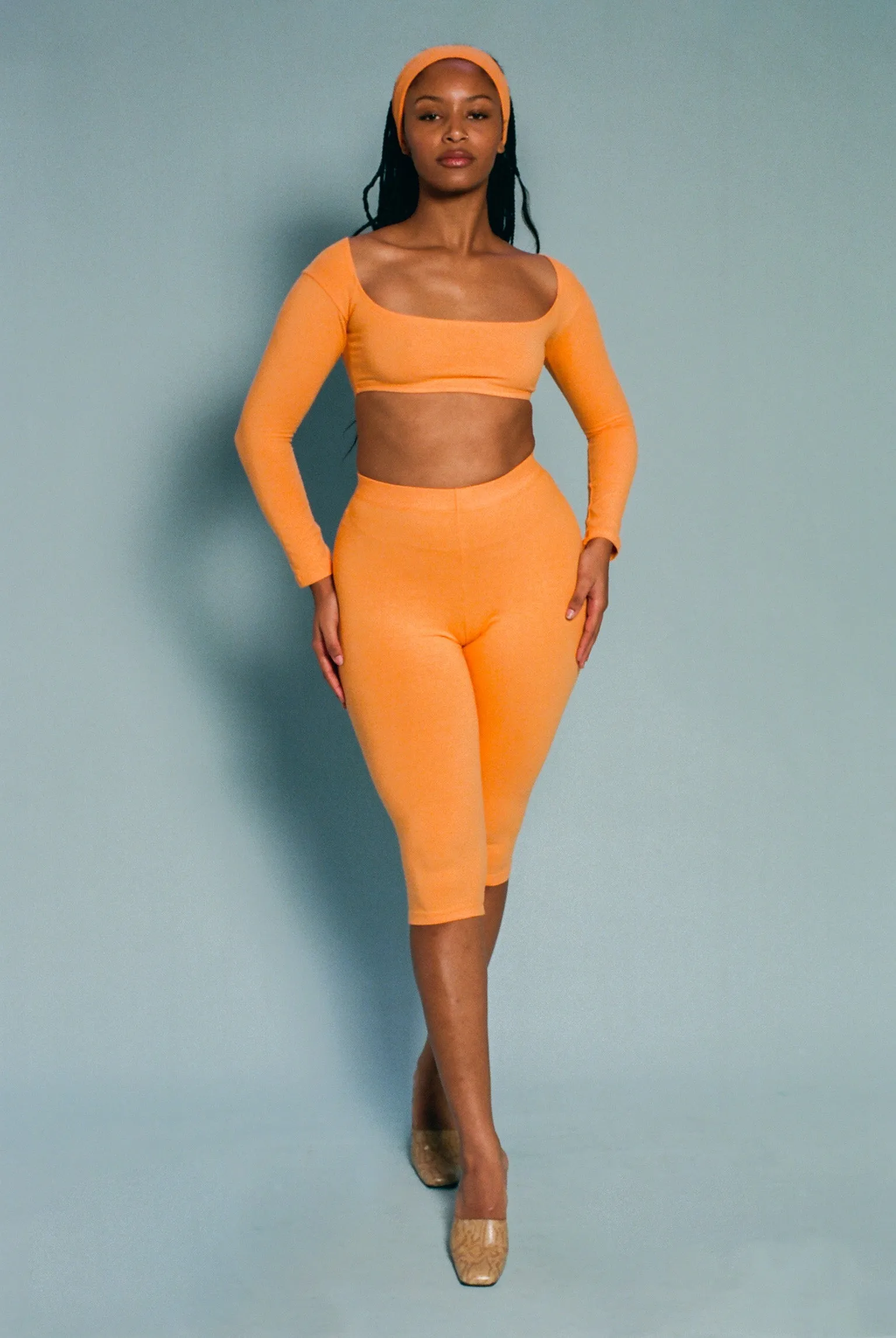 El Tigre Chiquito L/S Crop Top - Creamsicle (2nd Quality) sold by Gil Rodriguez product image thumbnail 3