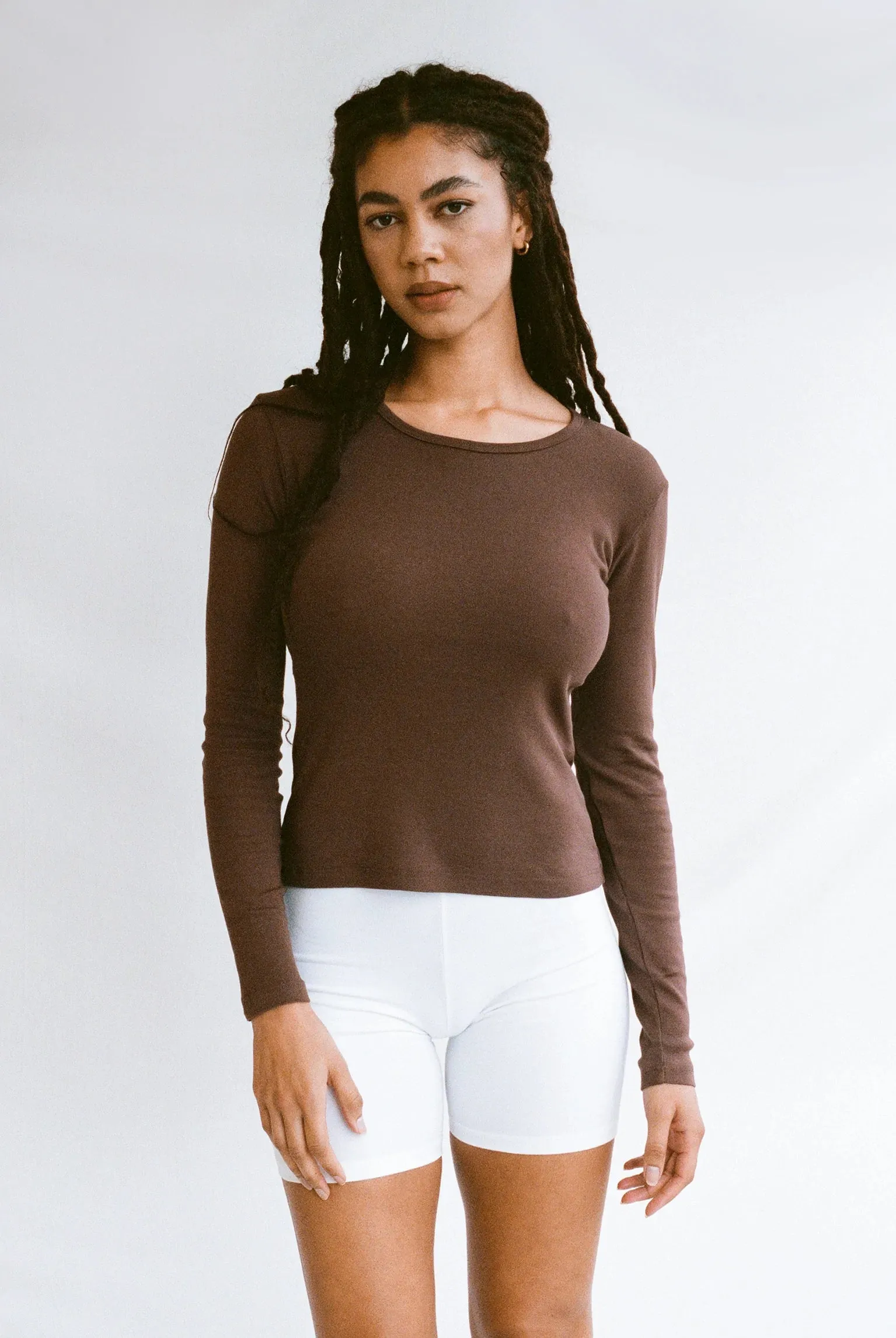 Long Sleeve Bellevue Tee - Chocolate (2nd Quality) sold by Gil Rodriguez product image thumbnail 3