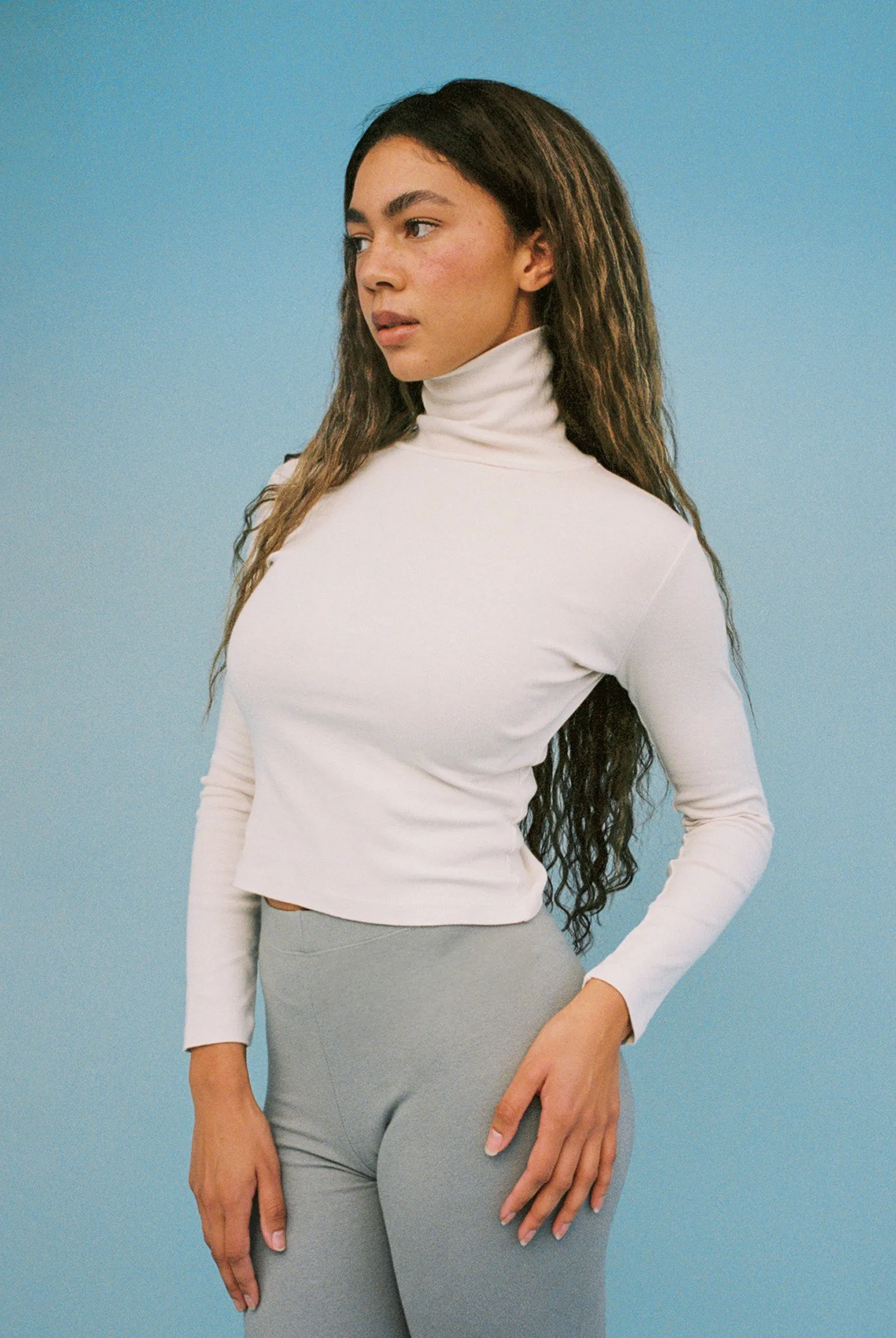 Turtleneck L/S Bellevue Tee - Birch (2nd Quality) sold by Gil Rodriguez product image thumbnail 5