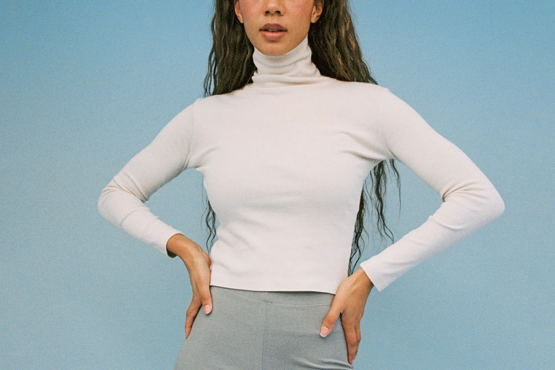 Turtleneck L/S Bellevue Tee - Birch (2nd Quality) sold by Gil Rodriguez product image thumbnail 2