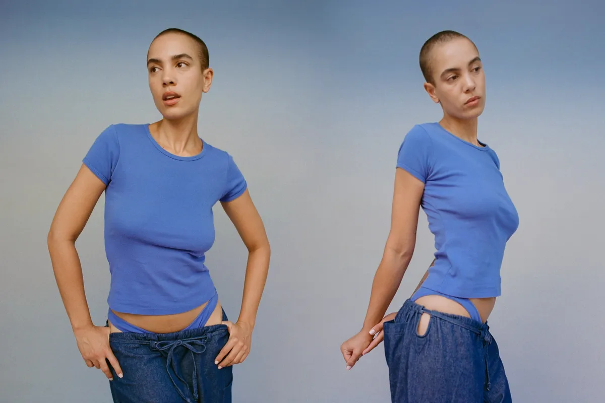 Bellevue Tee - Violet Blue (2nd Quality) sold by Gil Rodriguez