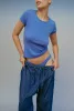 Bellevue Tee - Violet Blue (2nd Quality) sold by Gil Rodriguez