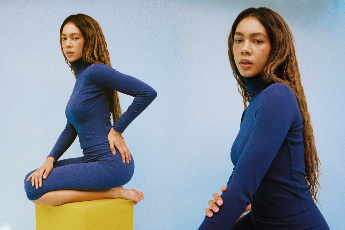 Turtleneck L/S Bellevue Tee - Navy sold by Gil Rodriguez